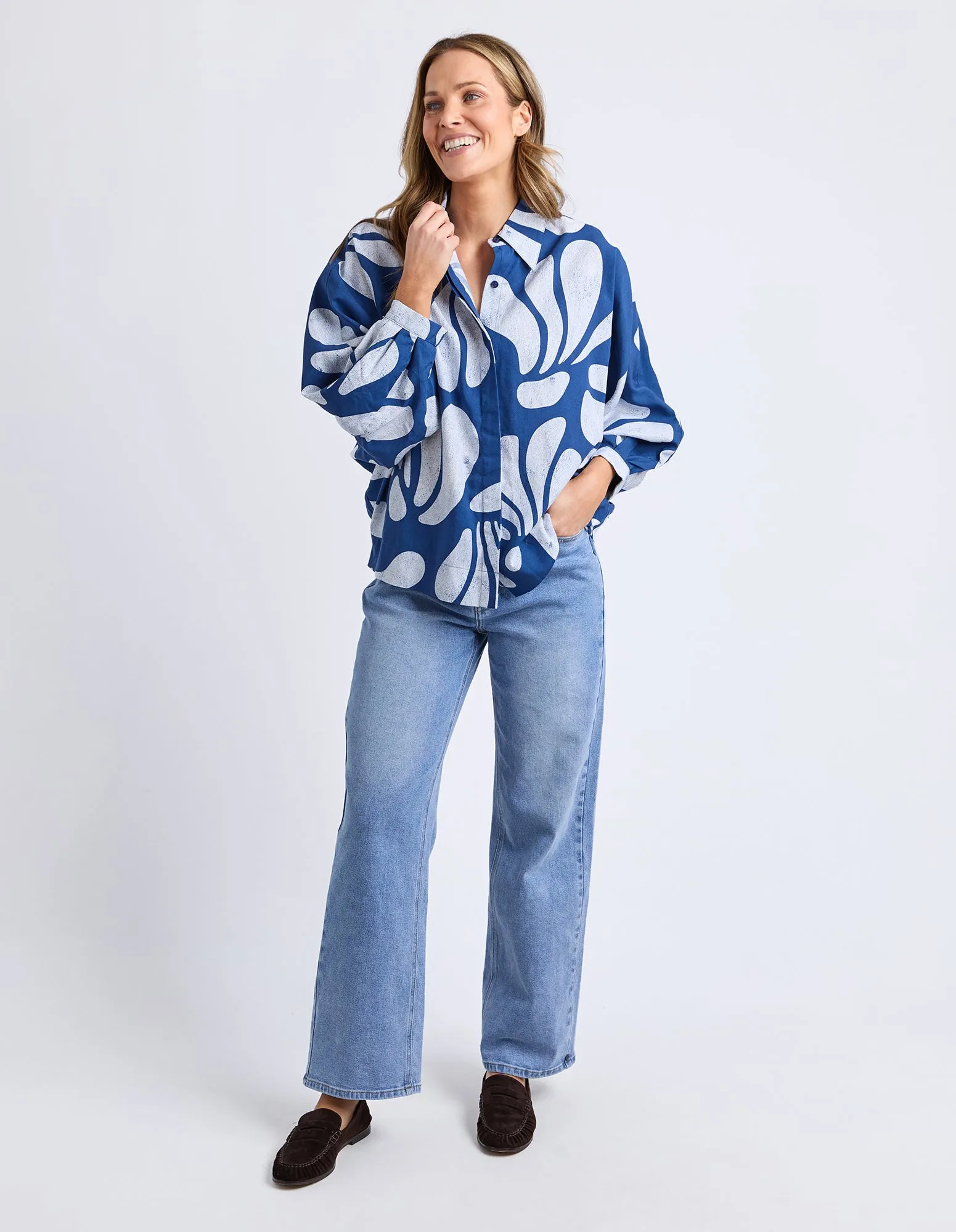 Celeste Shirt Classic Navy Print sold by Elm Lifestyle product image thumbnail 4