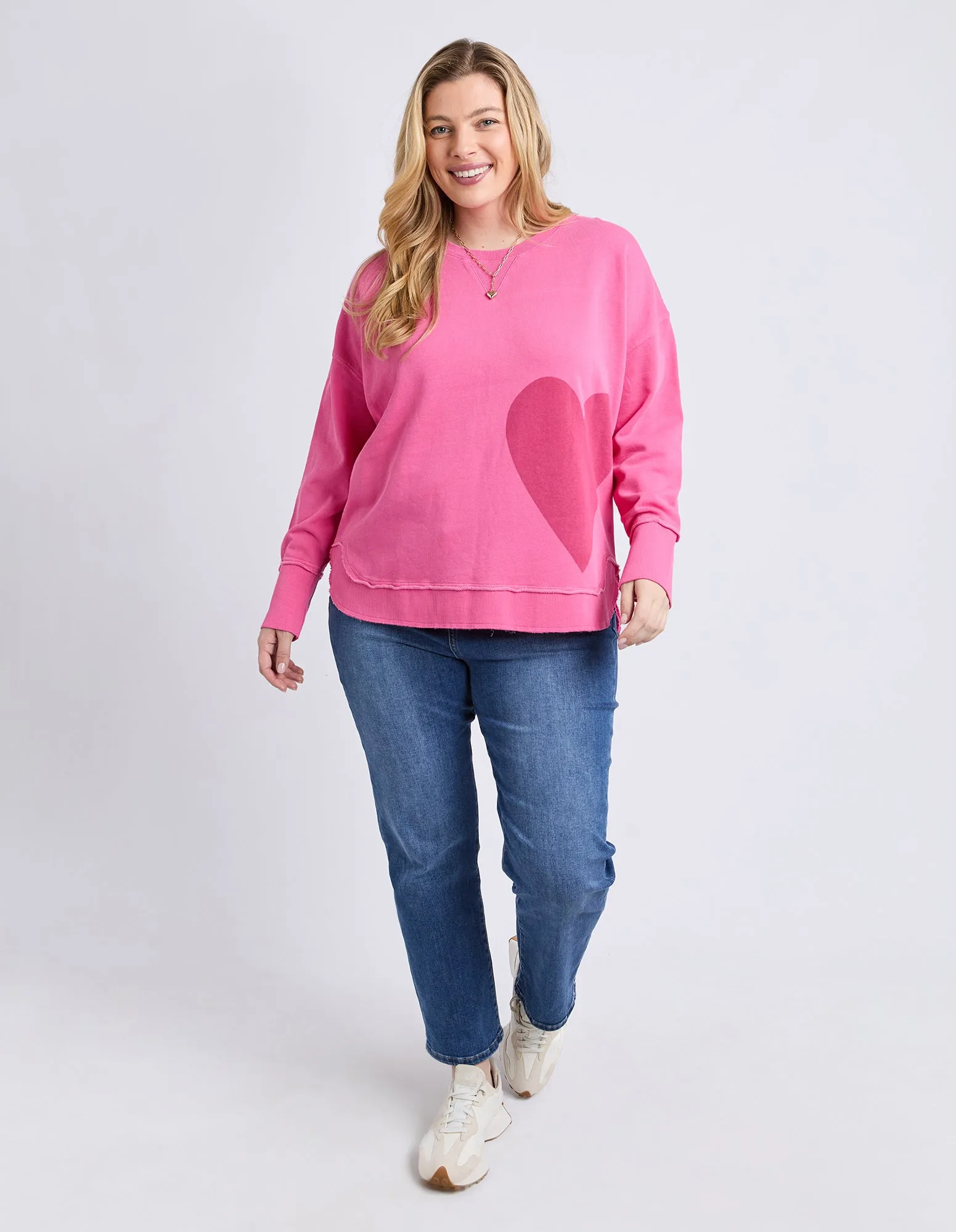 One Heart Crew Hot Pink sold by Elm Lifestyle product image thumbnail 4