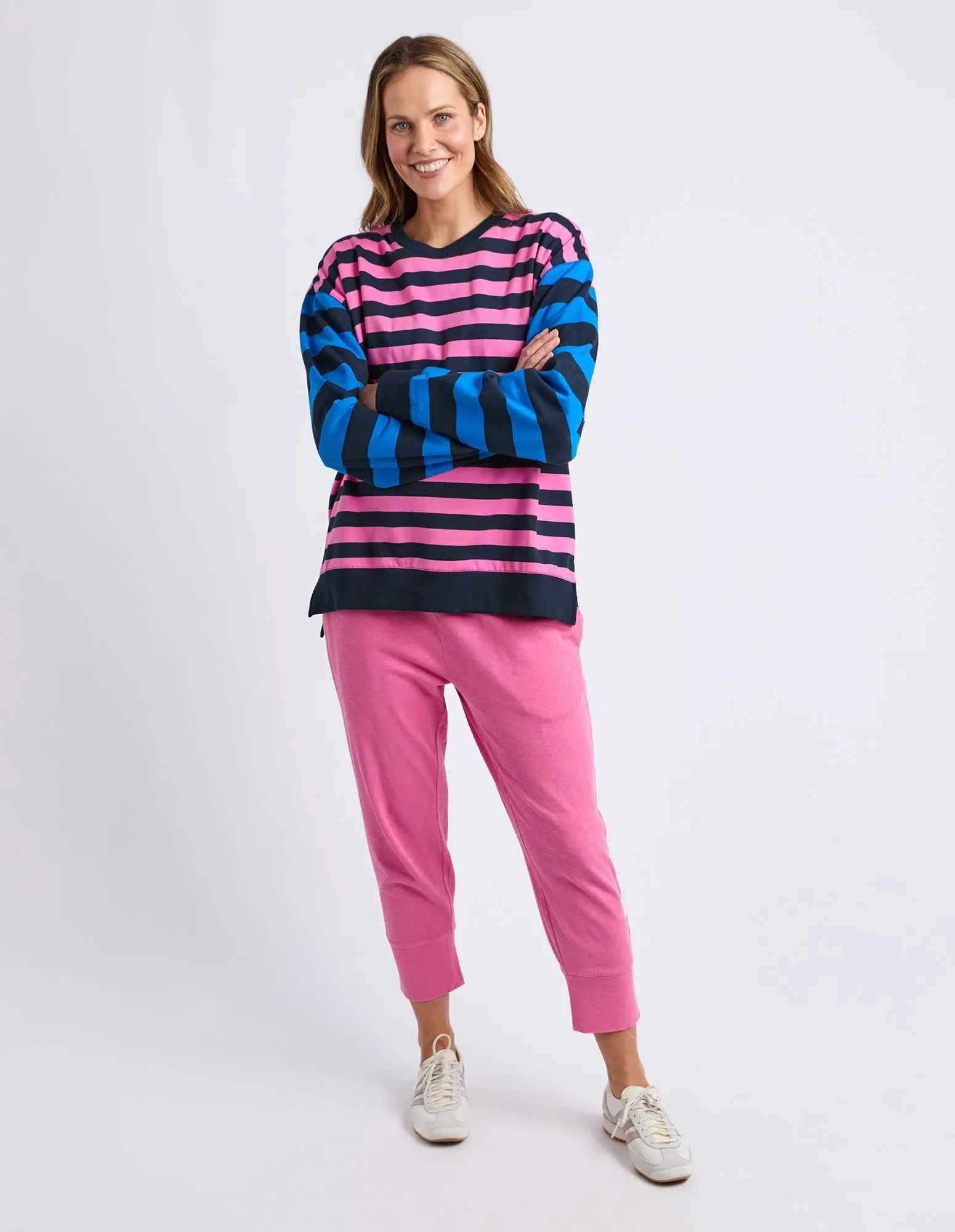 Eden Crew Pink/Navy/Blue Stripe sold by Elm Lifestyle product image thumbnail 3