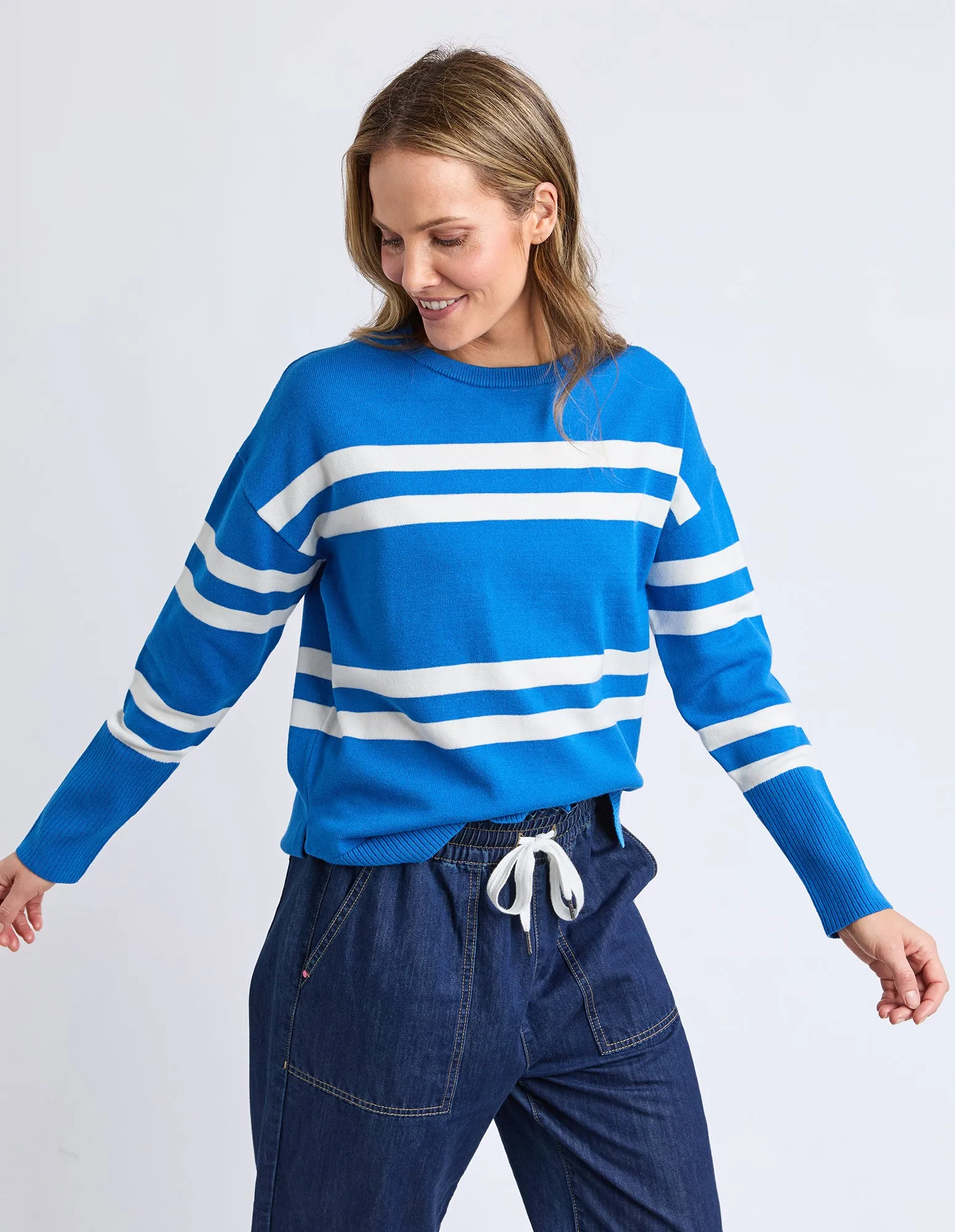 Allison Crew Royal Blue Stripe sold by Elm Lifestyle product image thumbnail 4