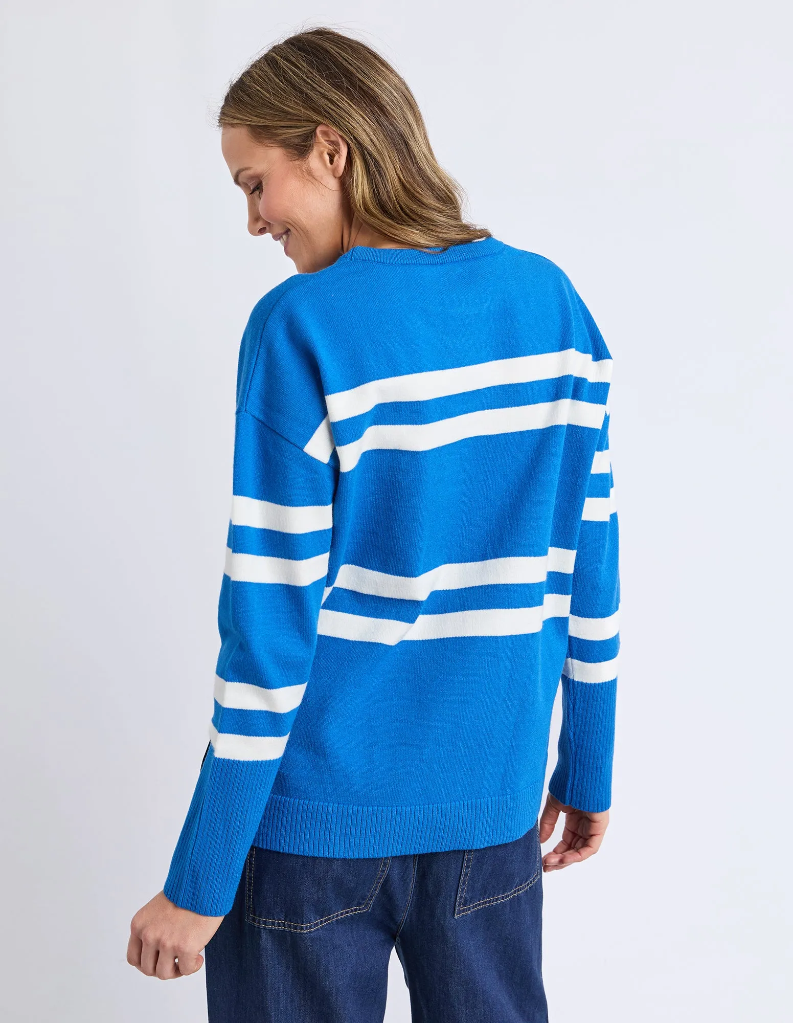 Allison Crew Royal Blue Stripe sold by Elm Lifestyle product image thumbnail 5
