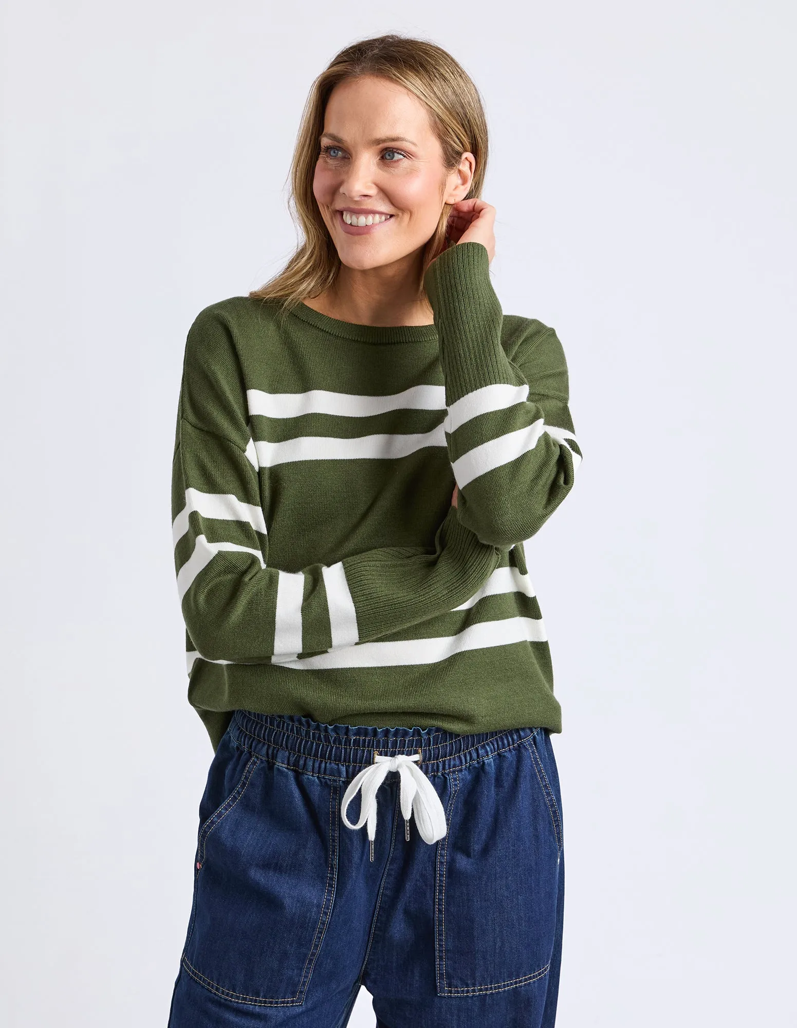 Allison Crew Deep Depths Stripe sold by Elm Lifestyle