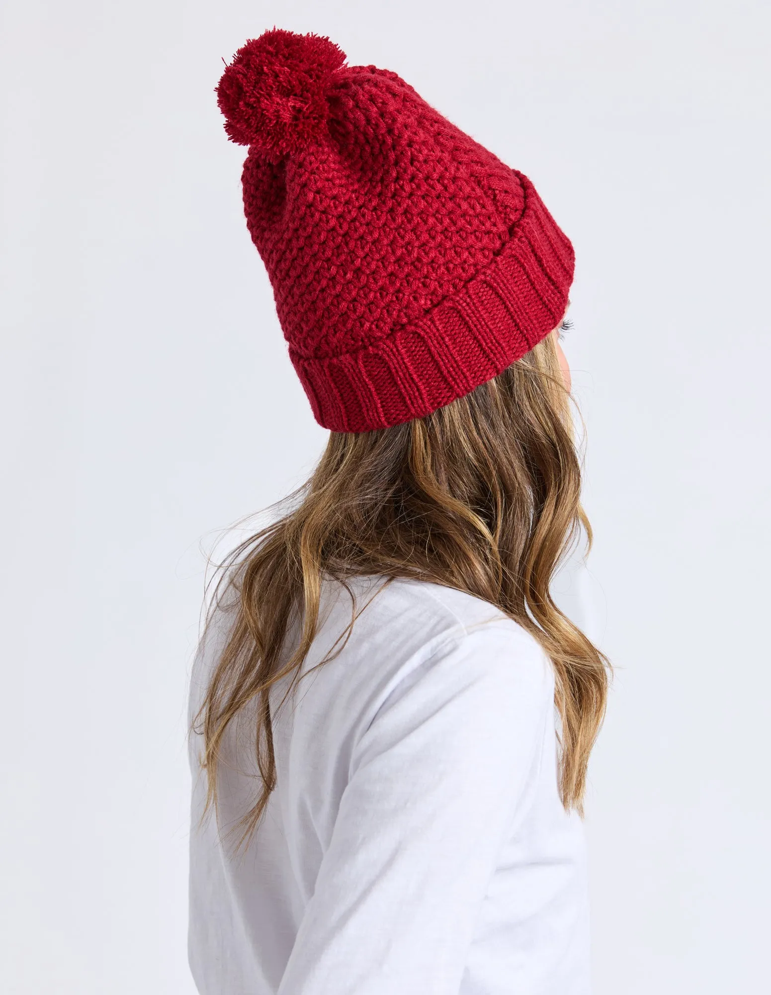 Berry Beanie Cranberry sold by Elm Lifestyle product image thumbnail 2