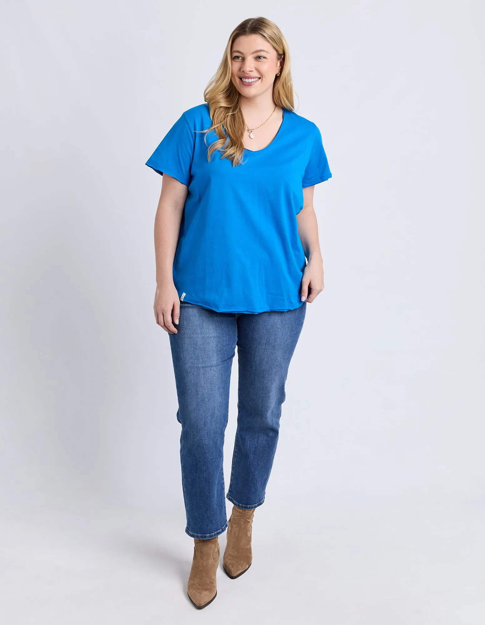 Pima Vee Tee Royal Blue sold by Elm Lifestyle product image thumbnail 4
