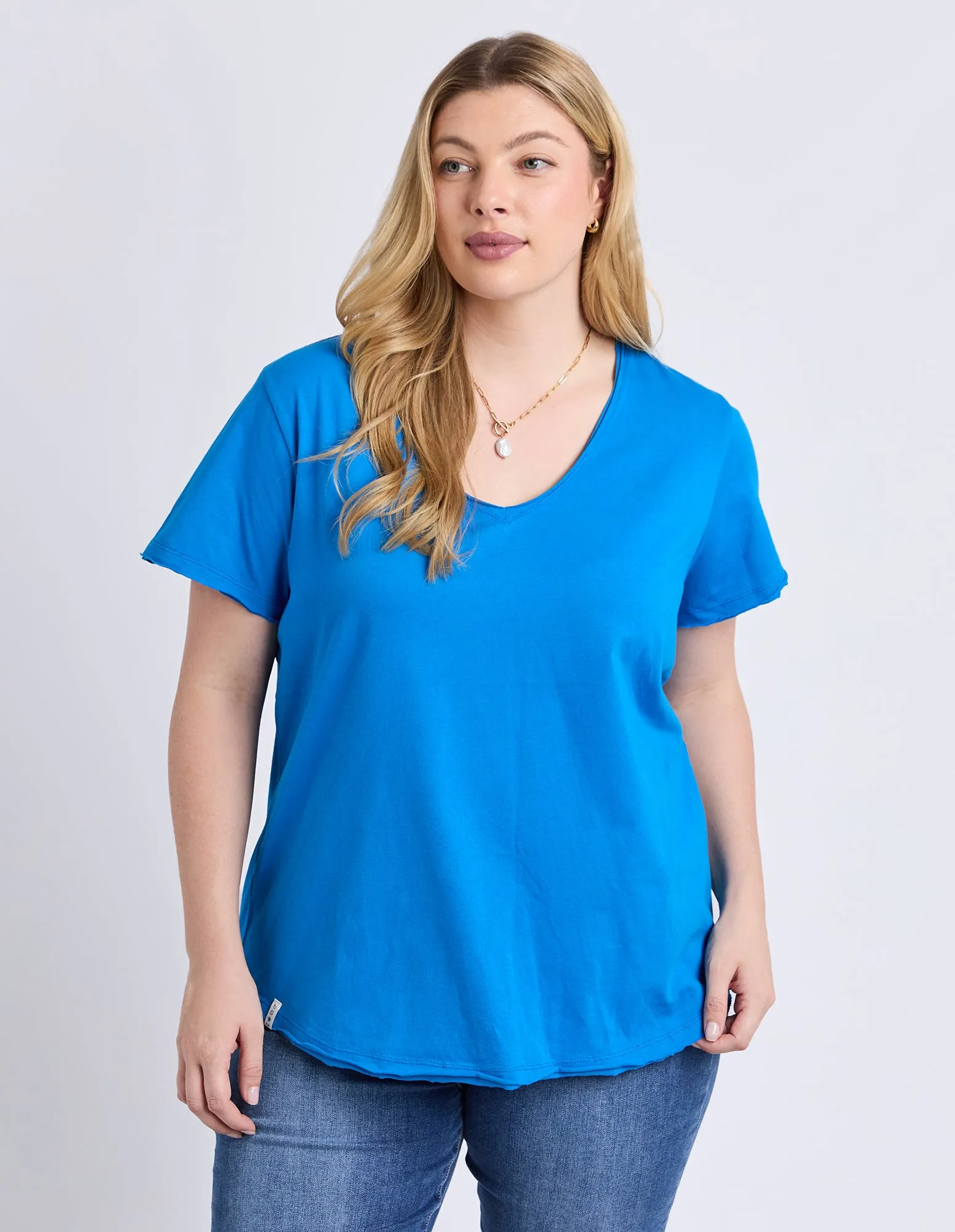Pima Vee Tee Royal Blue sold by Elm Lifestyle product image thumbnail 2