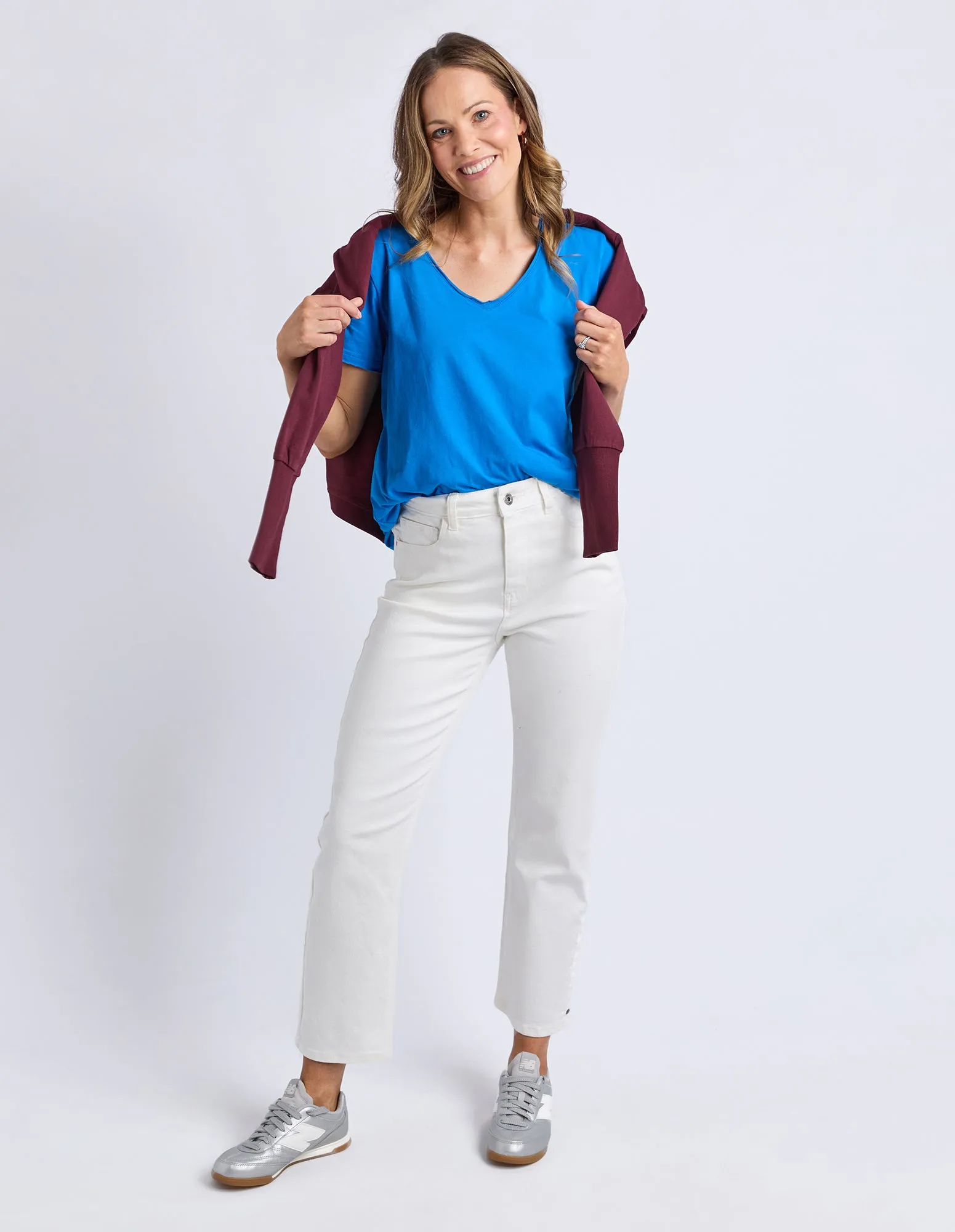 Pima Vee Tee Royal Blue sold by Elm Lifestyle product image thumbnail 3