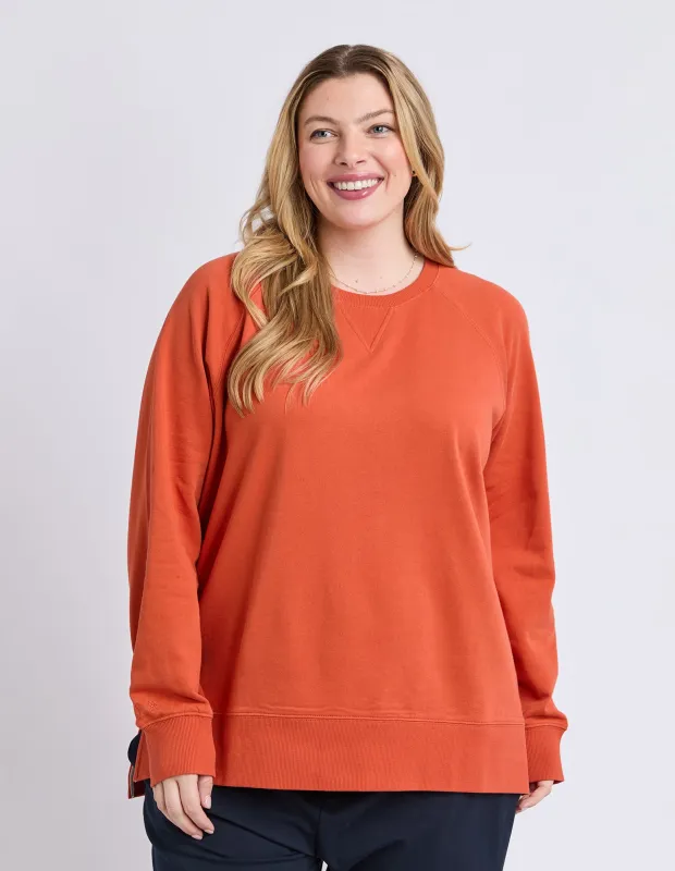 Melbourne Crew Burnt Orange made by Elm Lifestyle