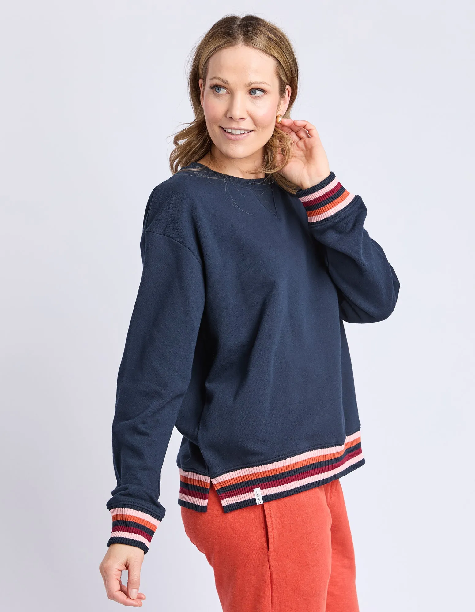 Lili Fleece Crew Navy sold by Elm Lifestyle product image thumbnail 4