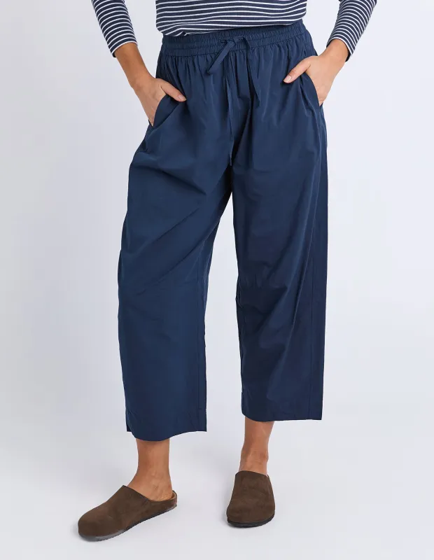Drift Barrel Pant Navy made by Elm Lifestyle