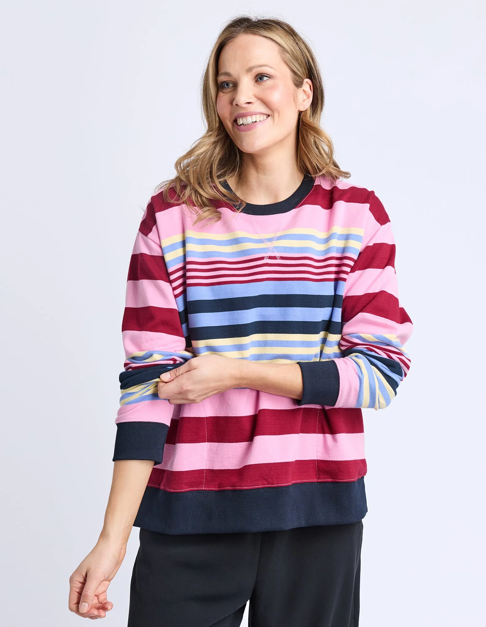 Alva Stripe Crew Multicolour Stripe sold by Elm Lifestyle product image thumbnail 2