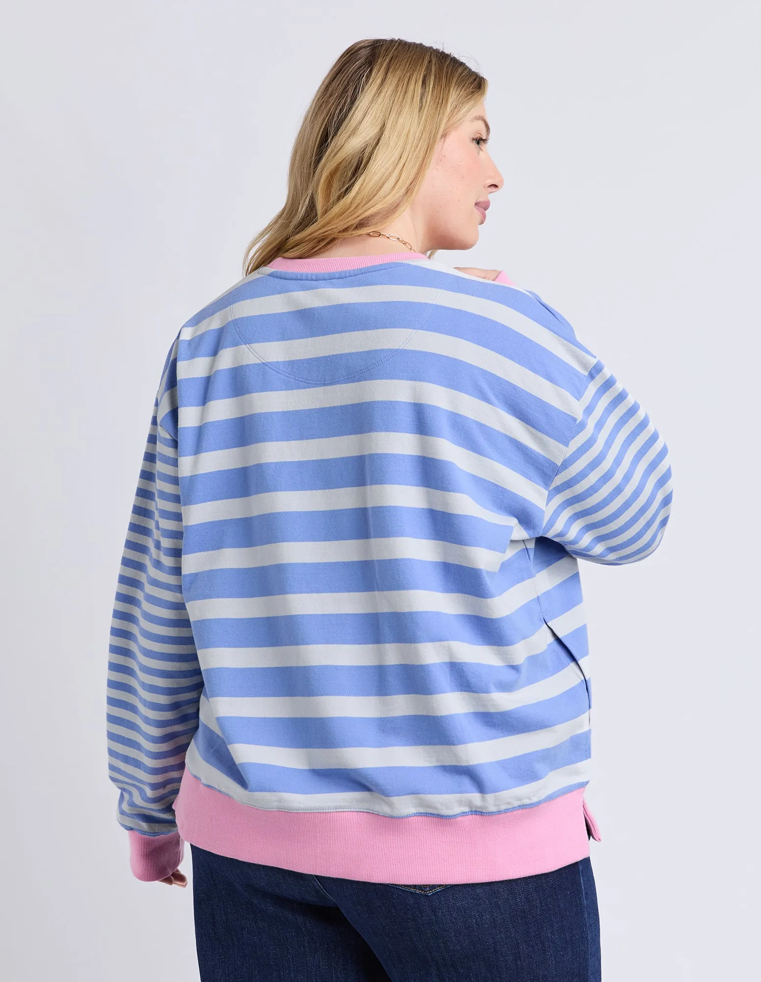 All Sorts Crew Cornflower Stripe sold by Elm Lifestyle product image thumbnail 4