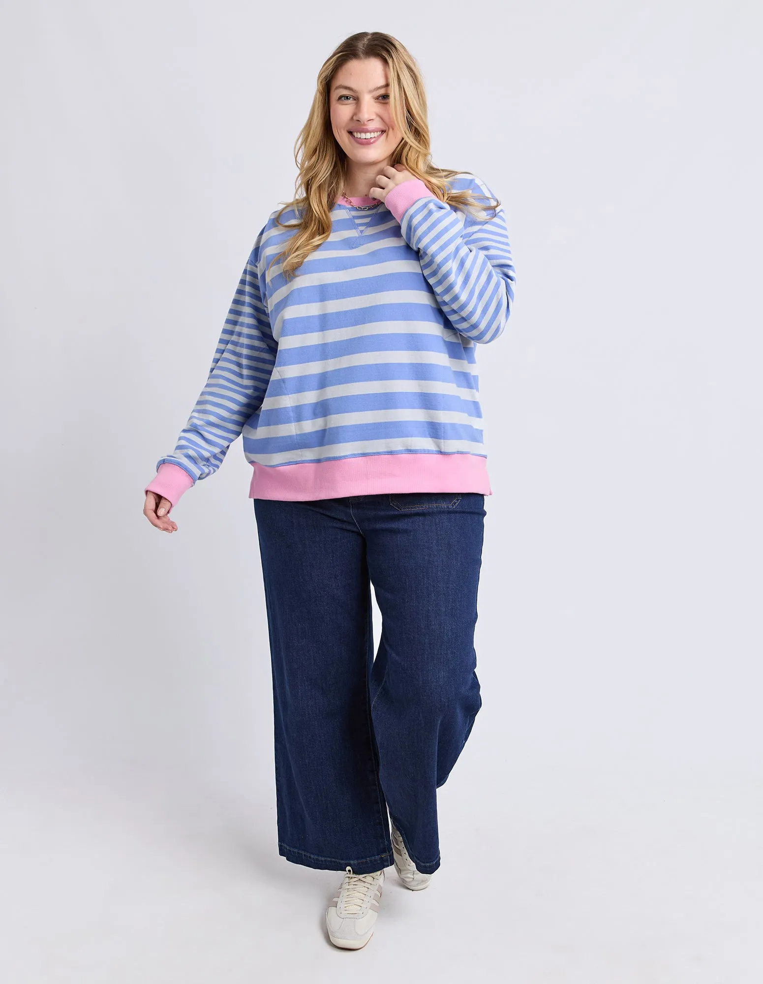 All Sorts Crew Cornflower Stripe sold by Elm Lifestyle product image thumbnail 3