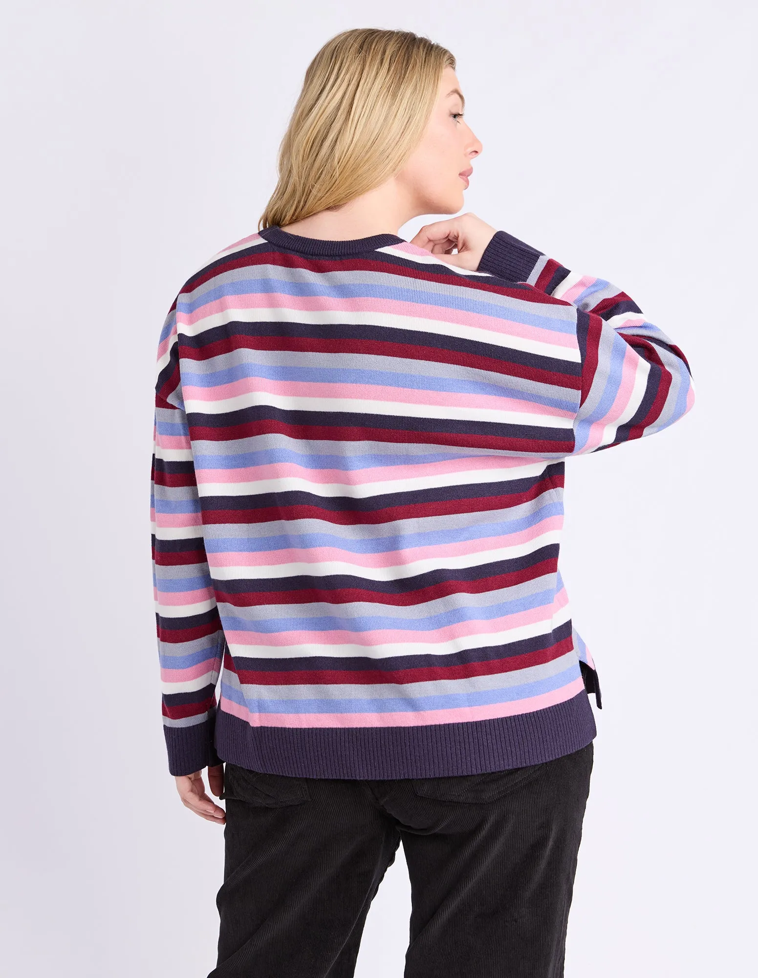Linea Stripe Knit Multicoloured Stripe sold by Elm Lifestyle product image thumbnail 4