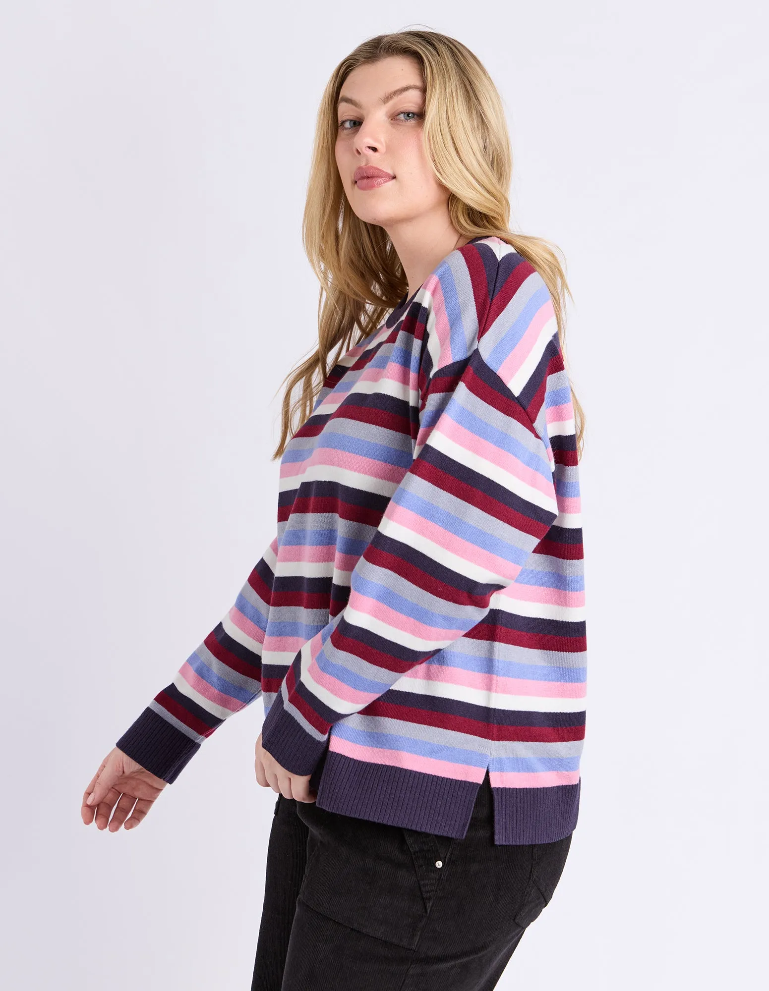Linea Stripe Knit Multicoloured Stripe sold by Elm Lifestyle product image thumbnail 5