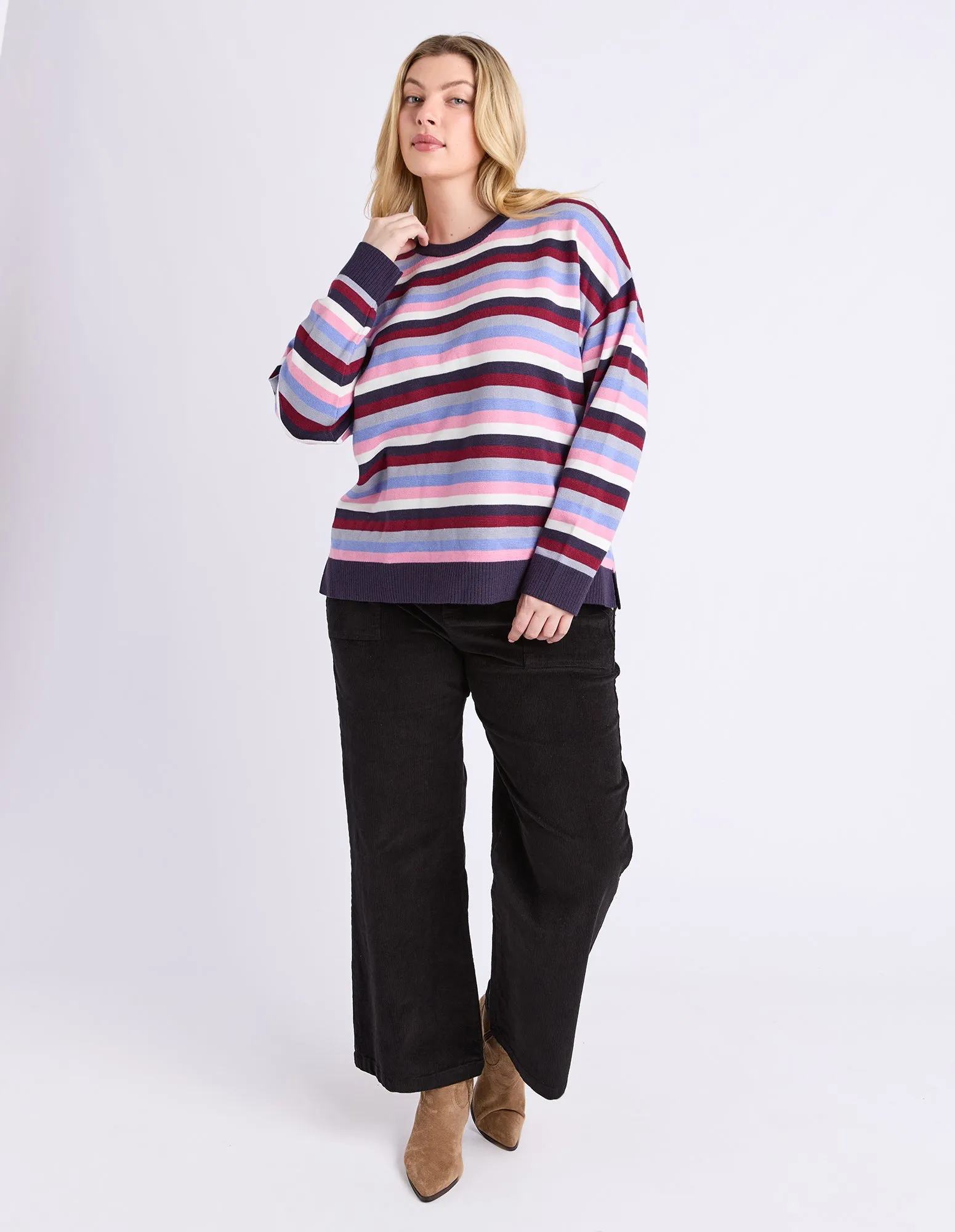 Linea Stripe Knit Multicoloured Stripe sold by Elm Lifestyle product image thumbnail 3