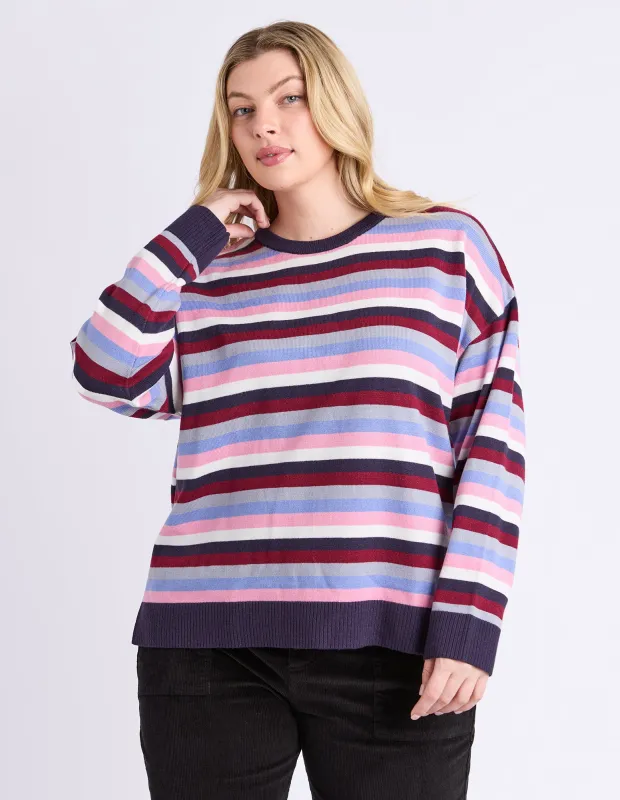 Linea Stripe Knit Multicoloured Stripe made by Elm Lifestyle
