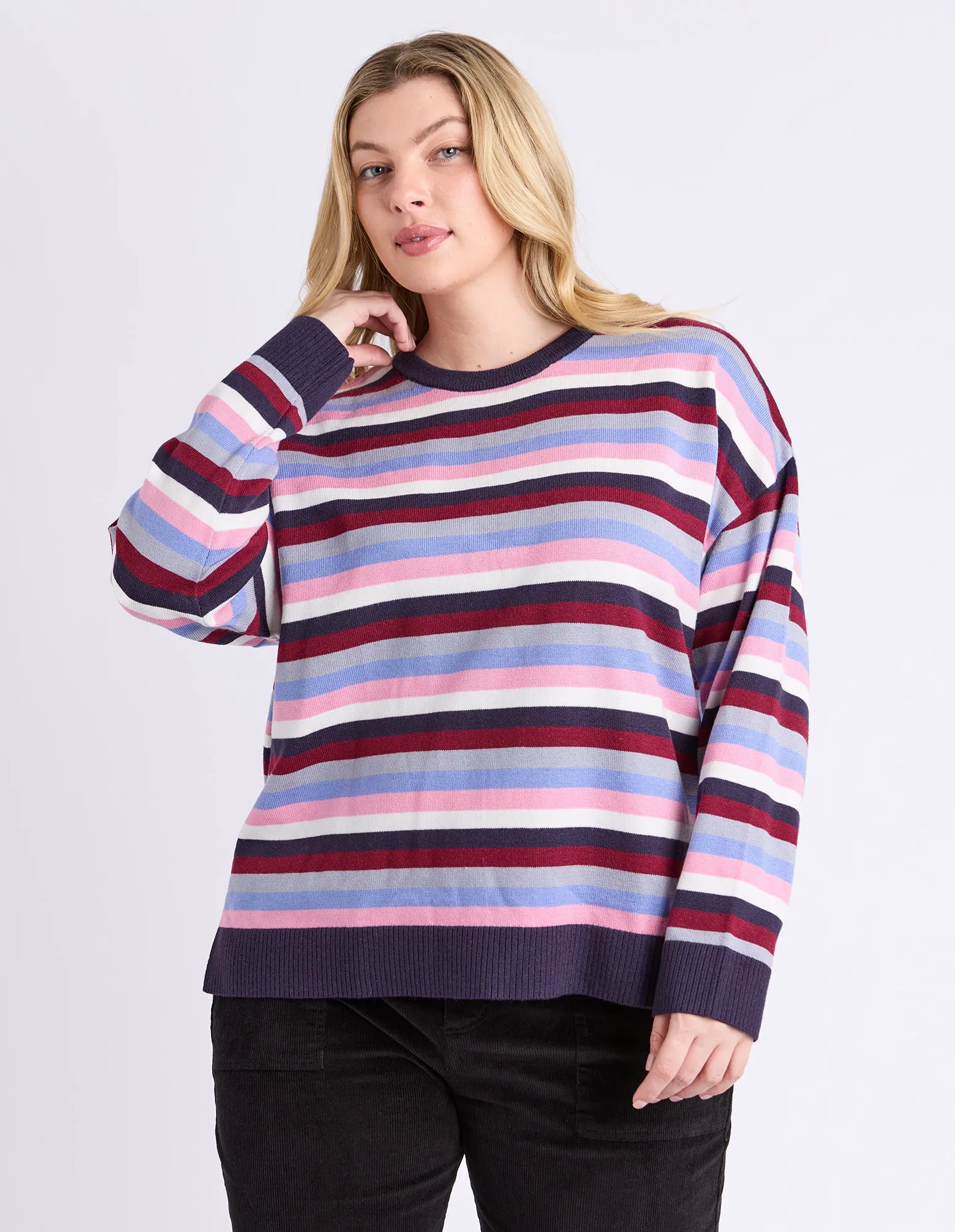 Linea Stripe Knit Multicoloured Stripe sold by Elm Lifestyle