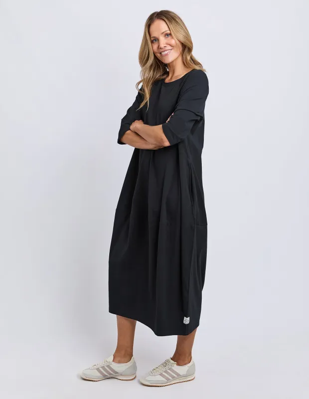 Diana Dress 3/4 Sleeve Black made by Elm Lifestyle