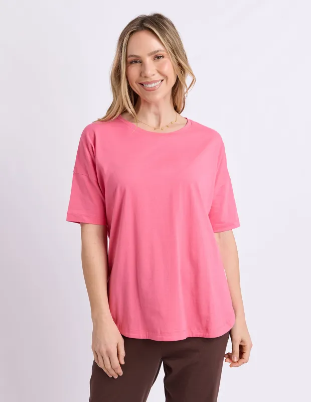 Society Short Sleeve Tee Pink Lemonade made by Elm Lifestyle