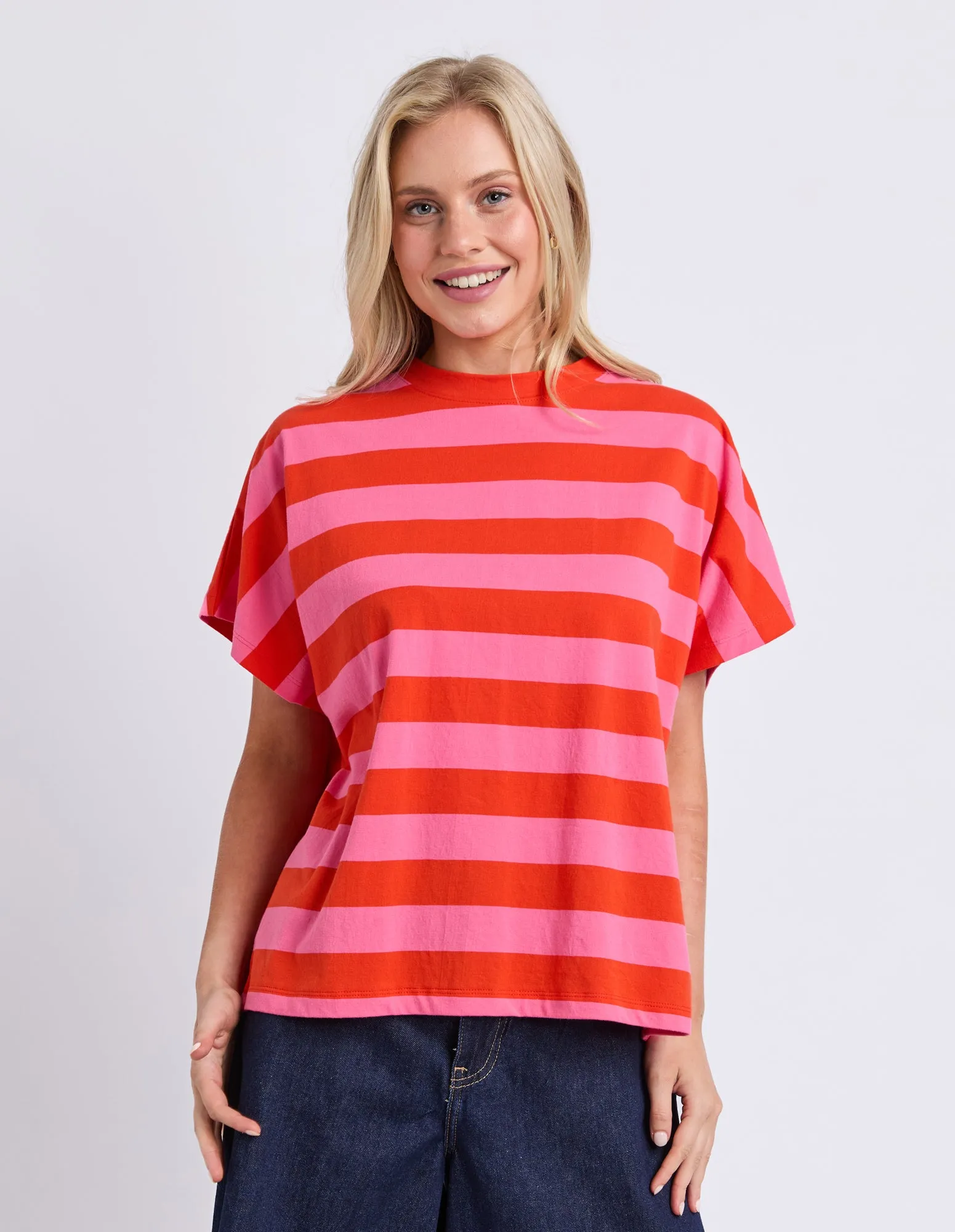 Poet Tee Tangello Pink Stripe sold by Elm Lifestyle product image thumbnail 2