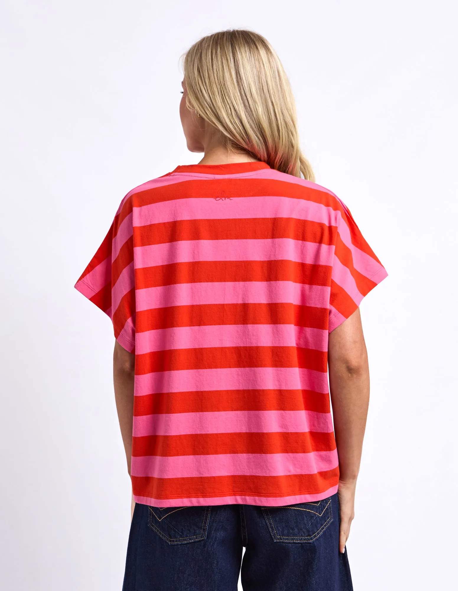Poet Tee Tangello Pink Stripe sold by Elm Lifestyle product image thumbnail 4