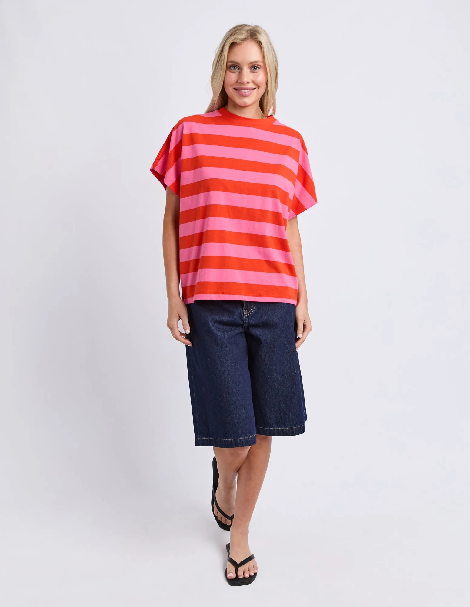 Poet Tee Tangello Pink Stripe sold by Elm Lifestyle product image thumbnail 3