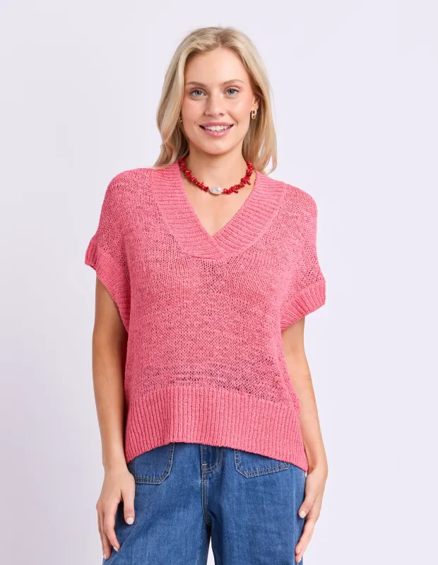 Elba Knit Top Pink Lemonade made by Elm Lifestyle