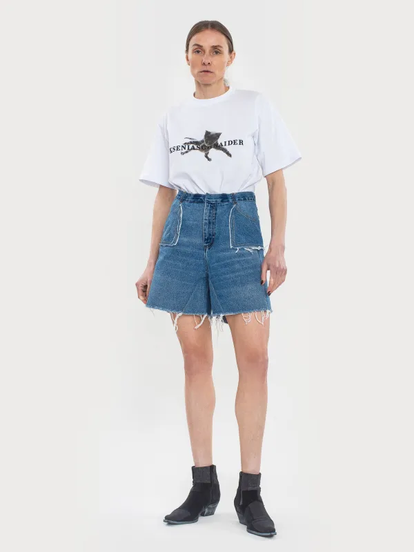 Reworked Denim Shorts sold by KSENIASCHNAIDER