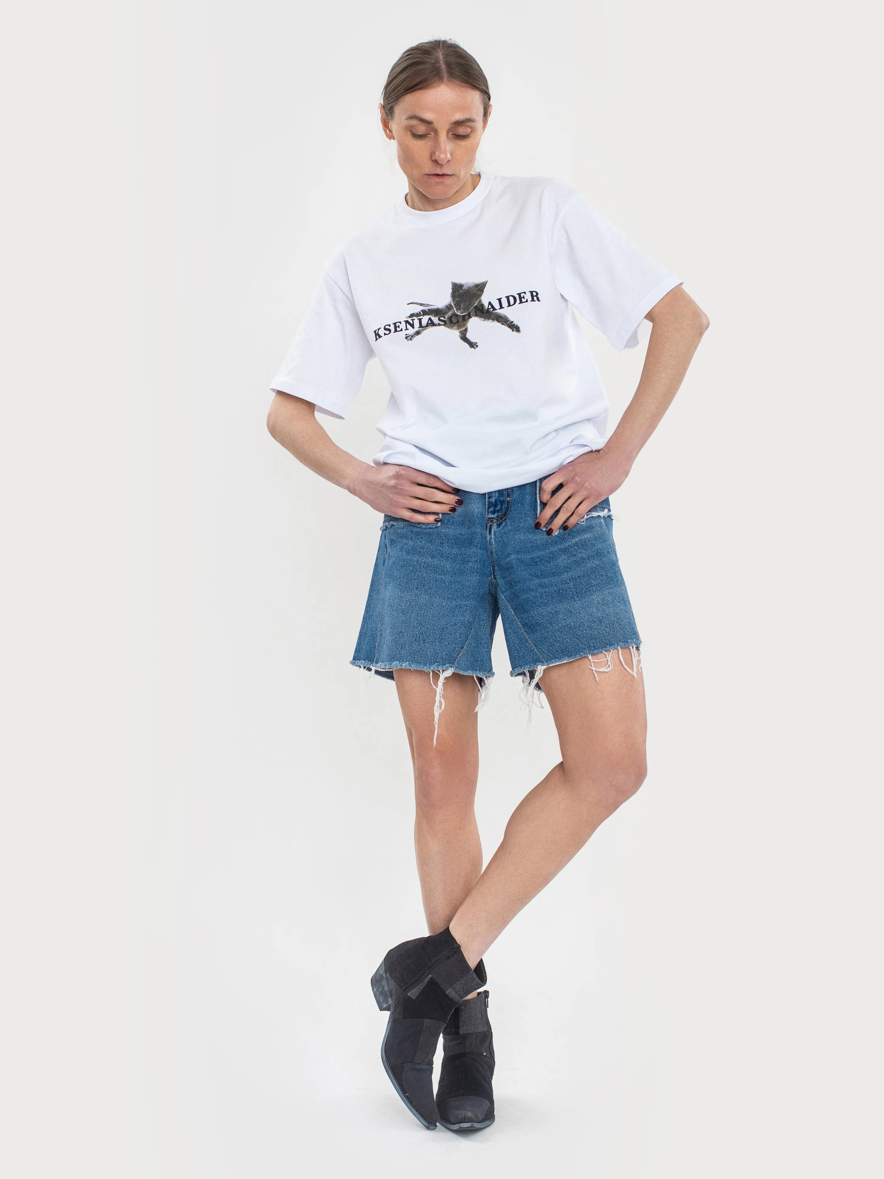 Reworked Denim Shorts sold by KSENIASCHNAIDER product image thumbnail 2