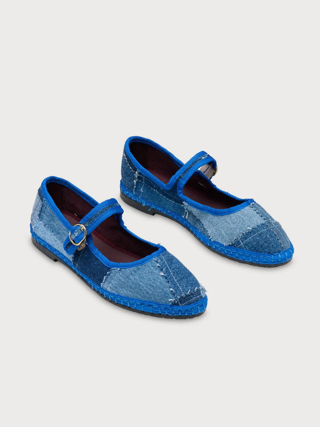 Patchwork Mary Jane Flats sold by KSENIASCHNAIDER