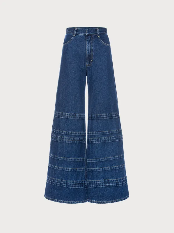 Ladder Quilted Cone Jeans sold by KSENIASCHNAIDER