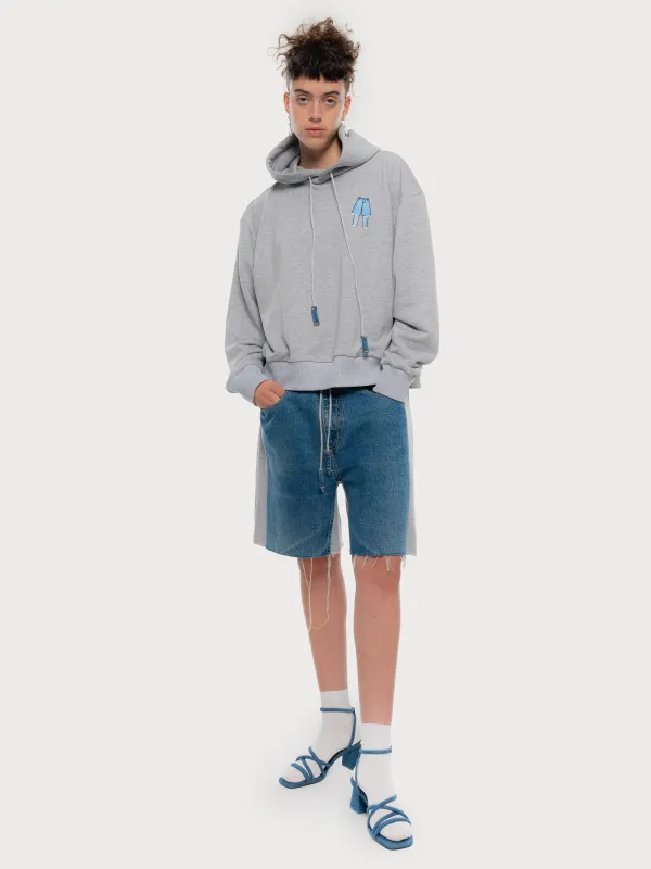 Yin Yang Denim Shorts sold by KSENIASCHNAIDER