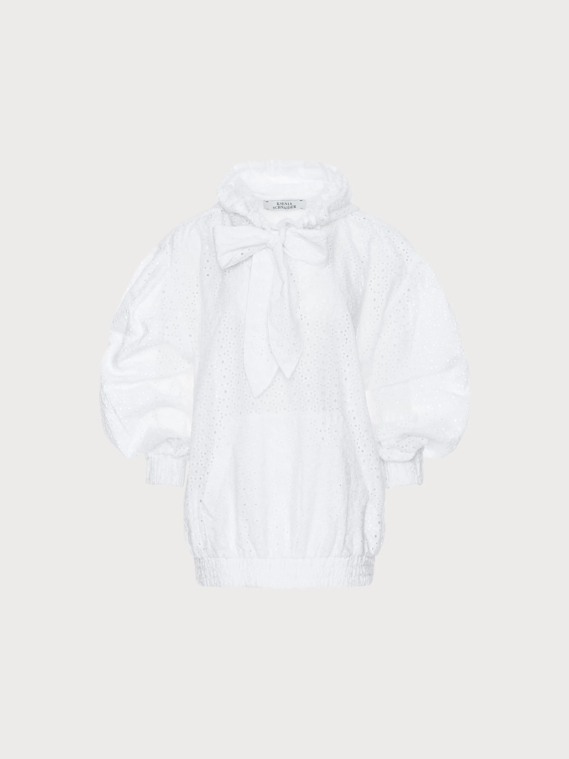 Broderie Anglaise Hoodie with Bow Detail sold by KSENIASCHNAIDER product image thumbnail 4