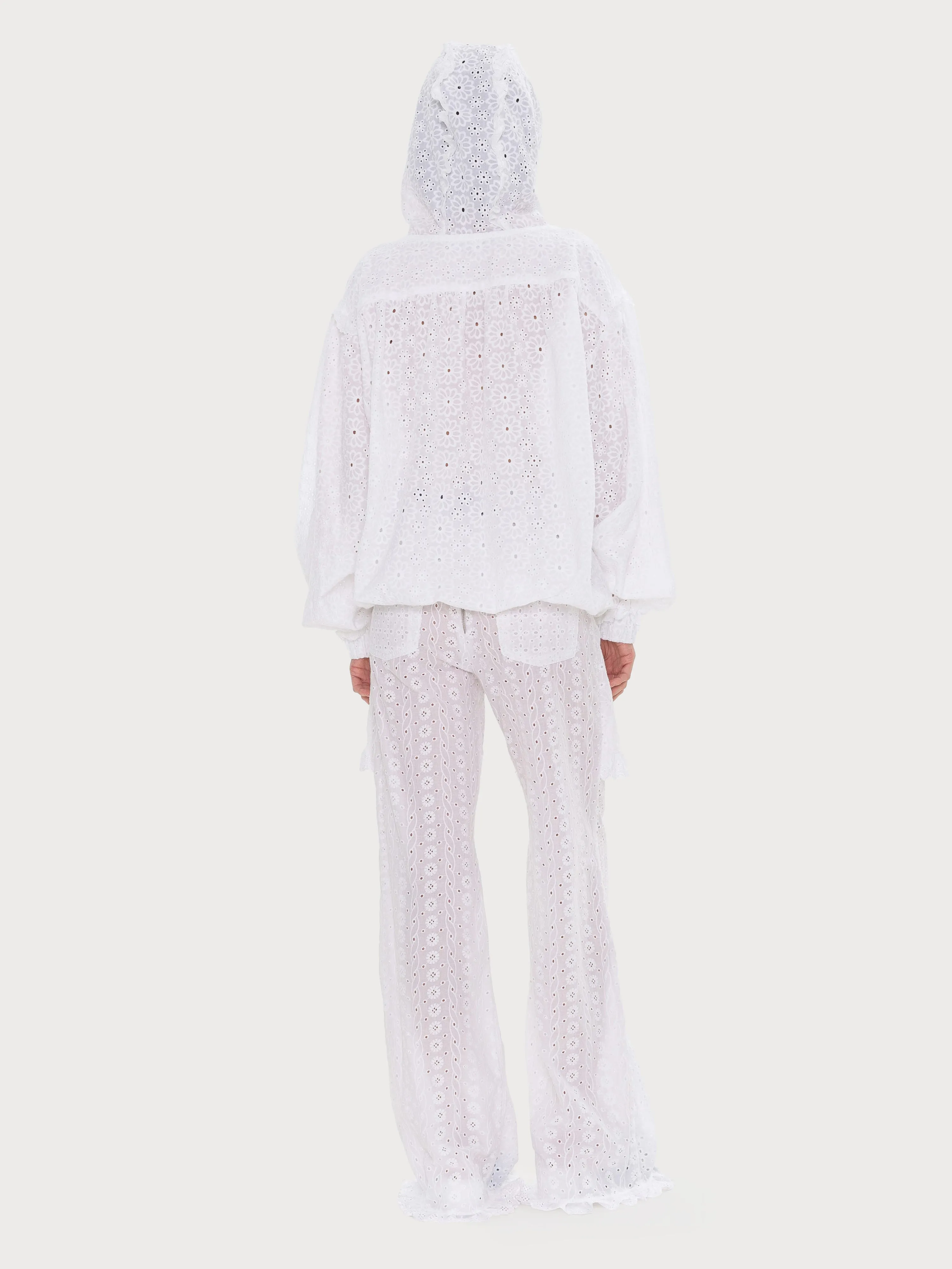 Broderie Anglaise Hoodie with Bow Detail sold by KSENIASCHNAIDER product image thumbnail 3