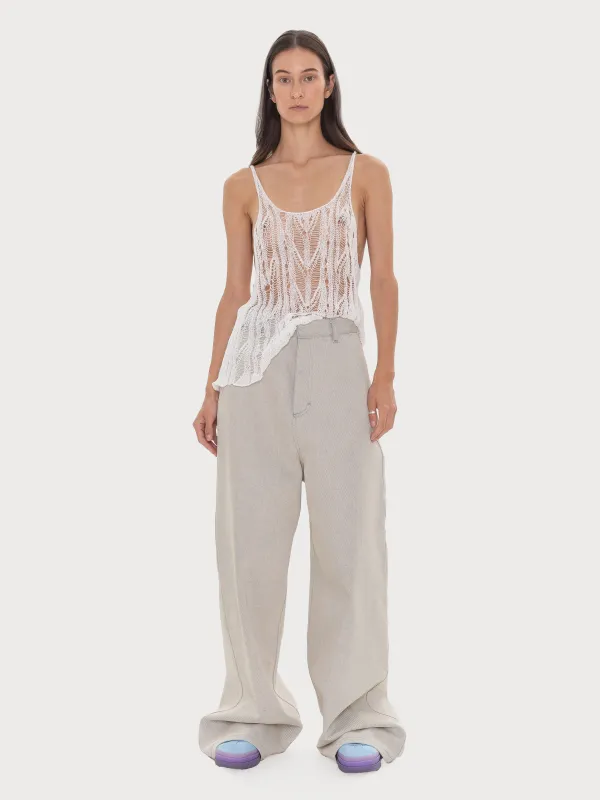 Distressed Knitted Tank Top sold by KSENIASCHNAIDER