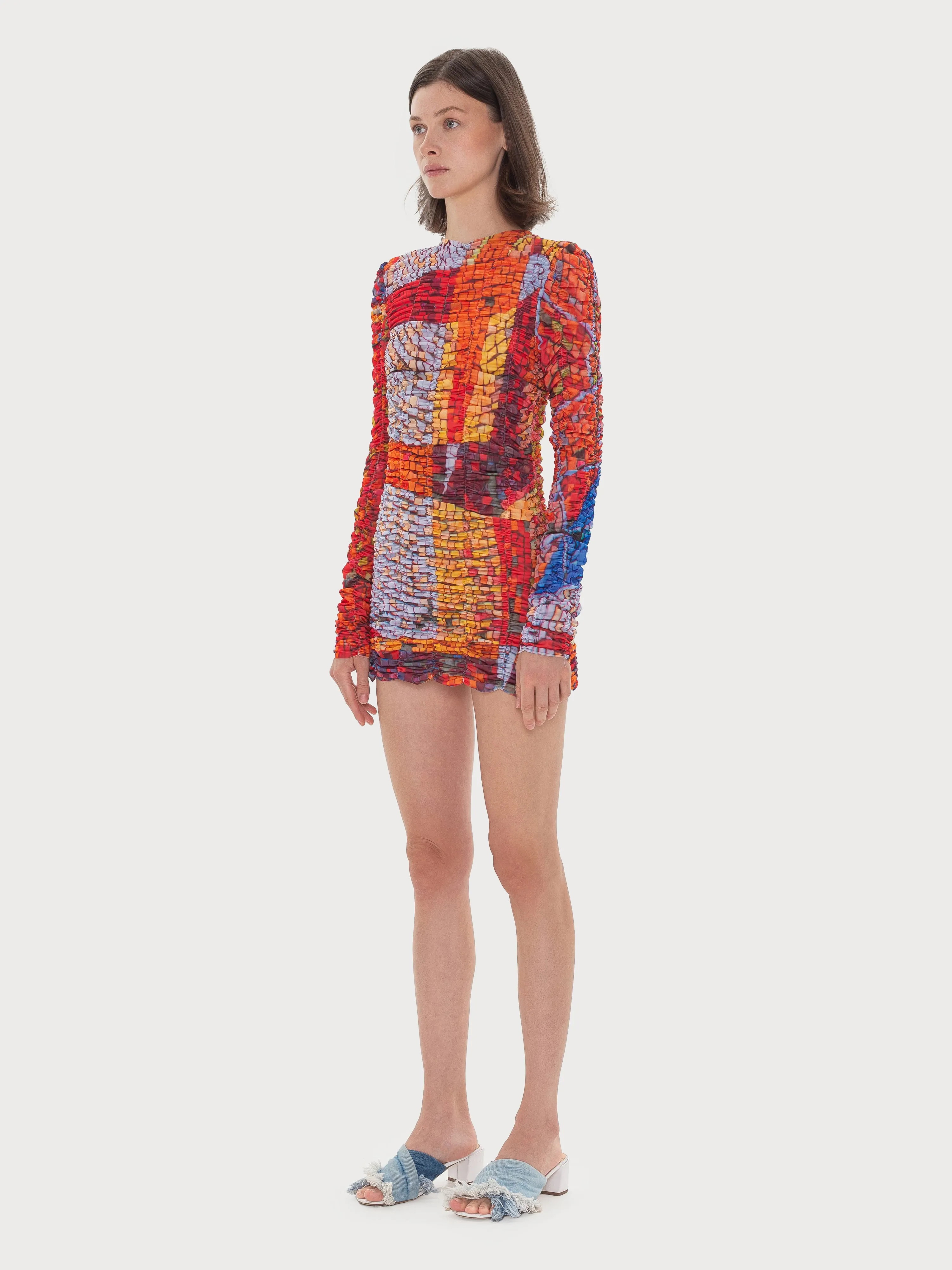 Draped Mosaic Mesh Dress sold by KSENIASCHNAIDER product image thumbnail 2