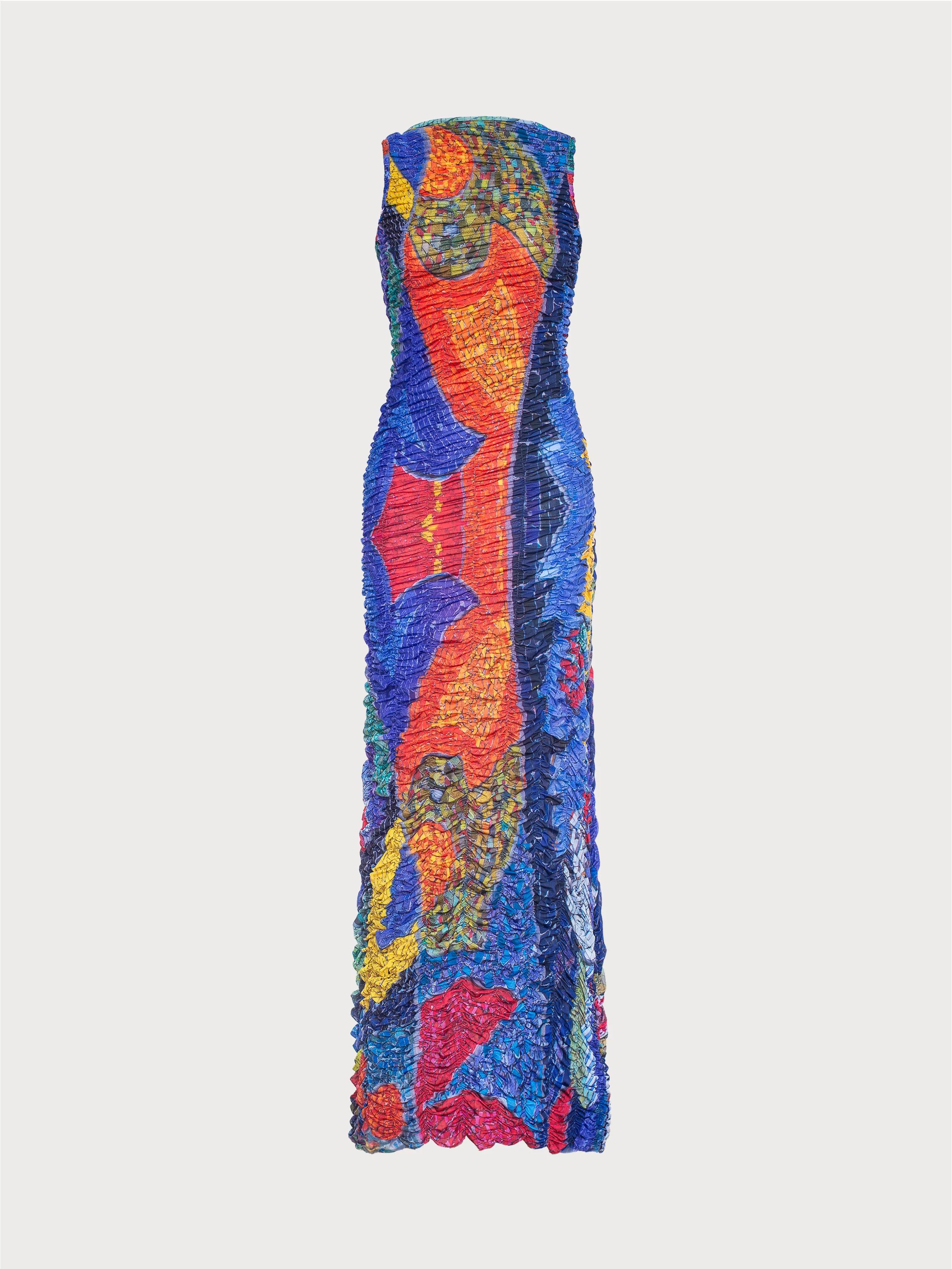Draped Mosaic Mesh Sleeveless Maxi Dress sold by KSENIASCHNAIDER product image thumbnail 4