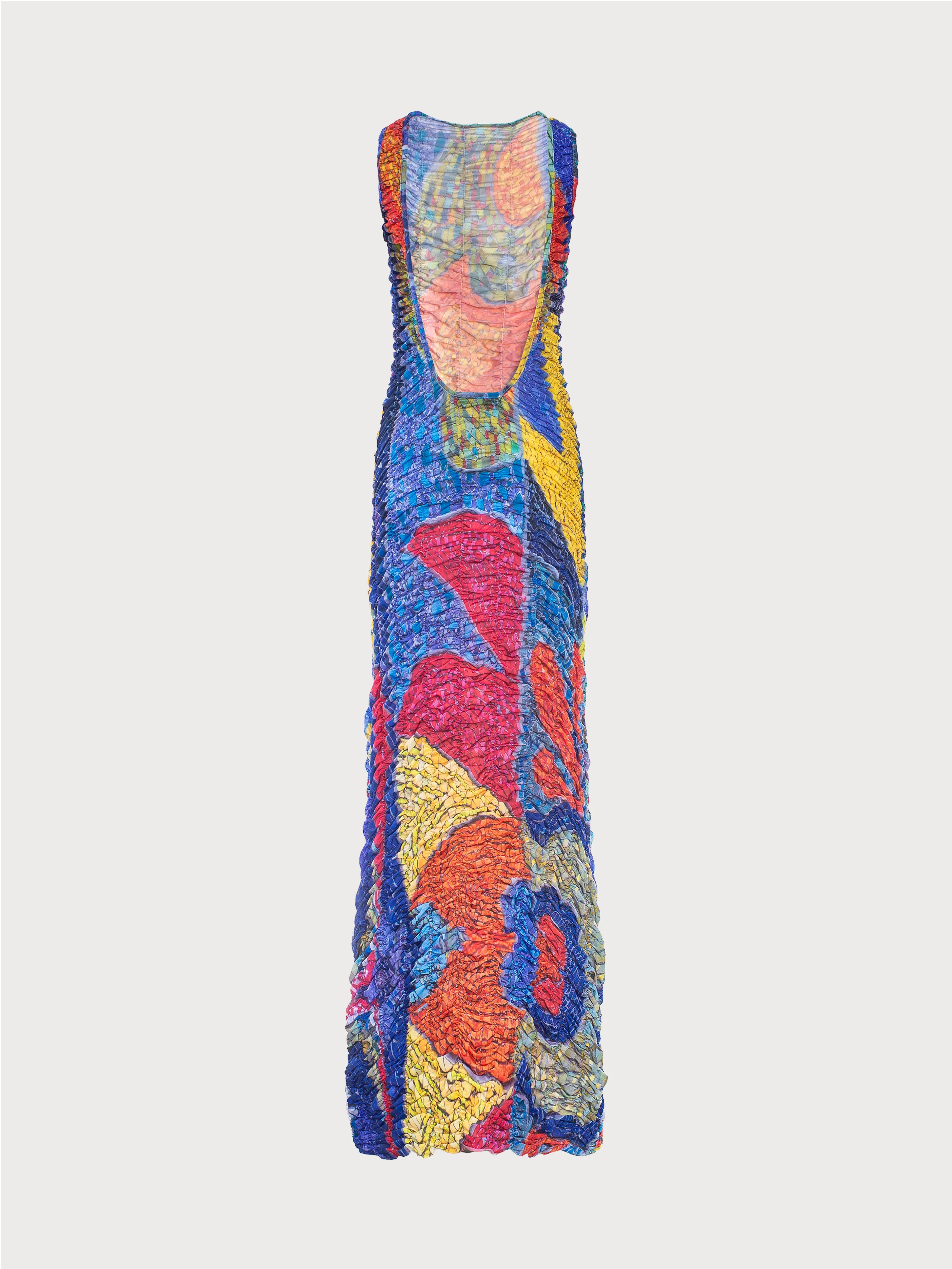 Draped Mosaic Mesh Sleeveless Maxi Dress sold by KSENIASCHNAIDER product image thumbnail 5