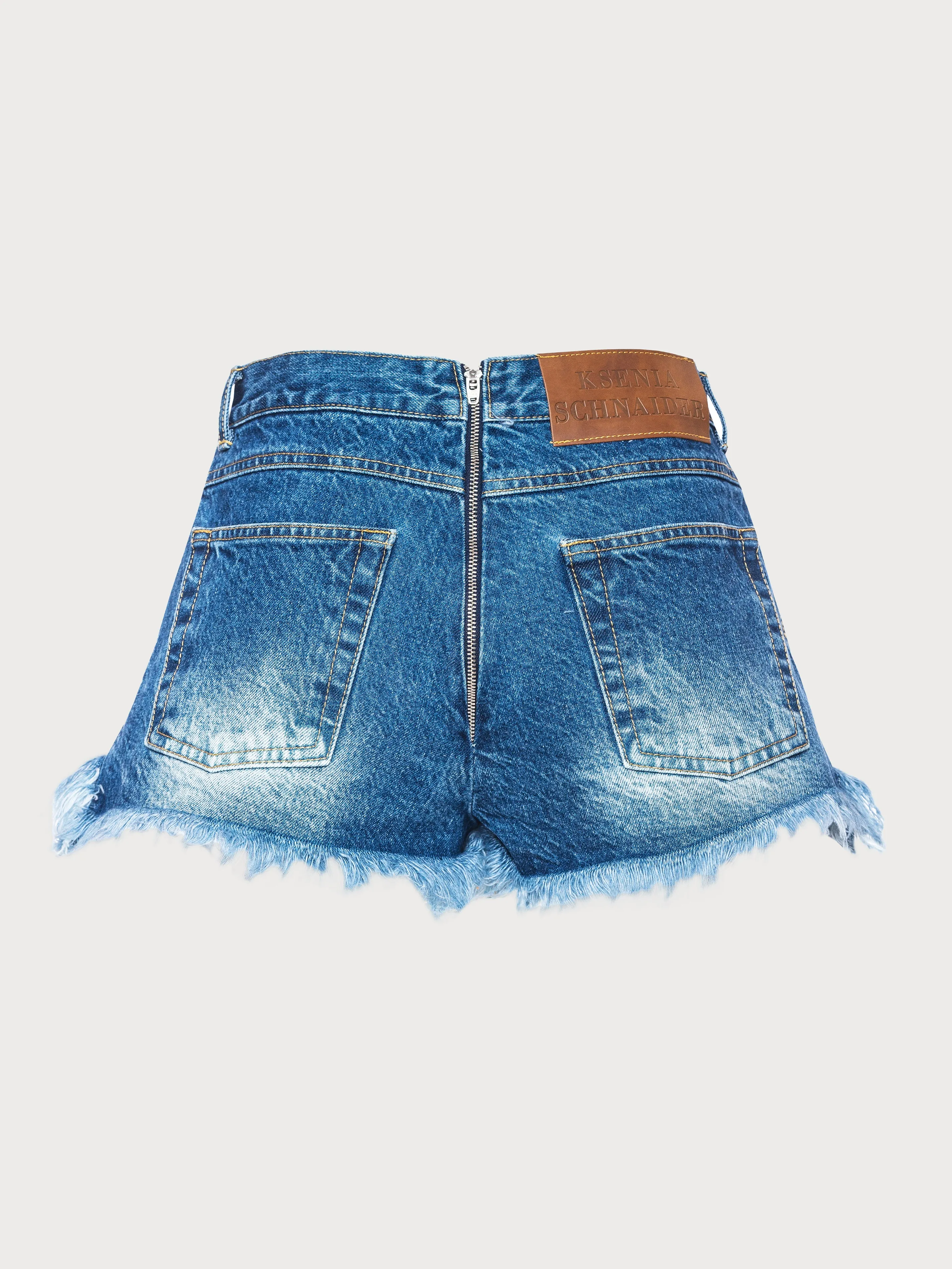 Denim Fringed Skort sold by KSENIASCHNAIDER product image thumbnail 2