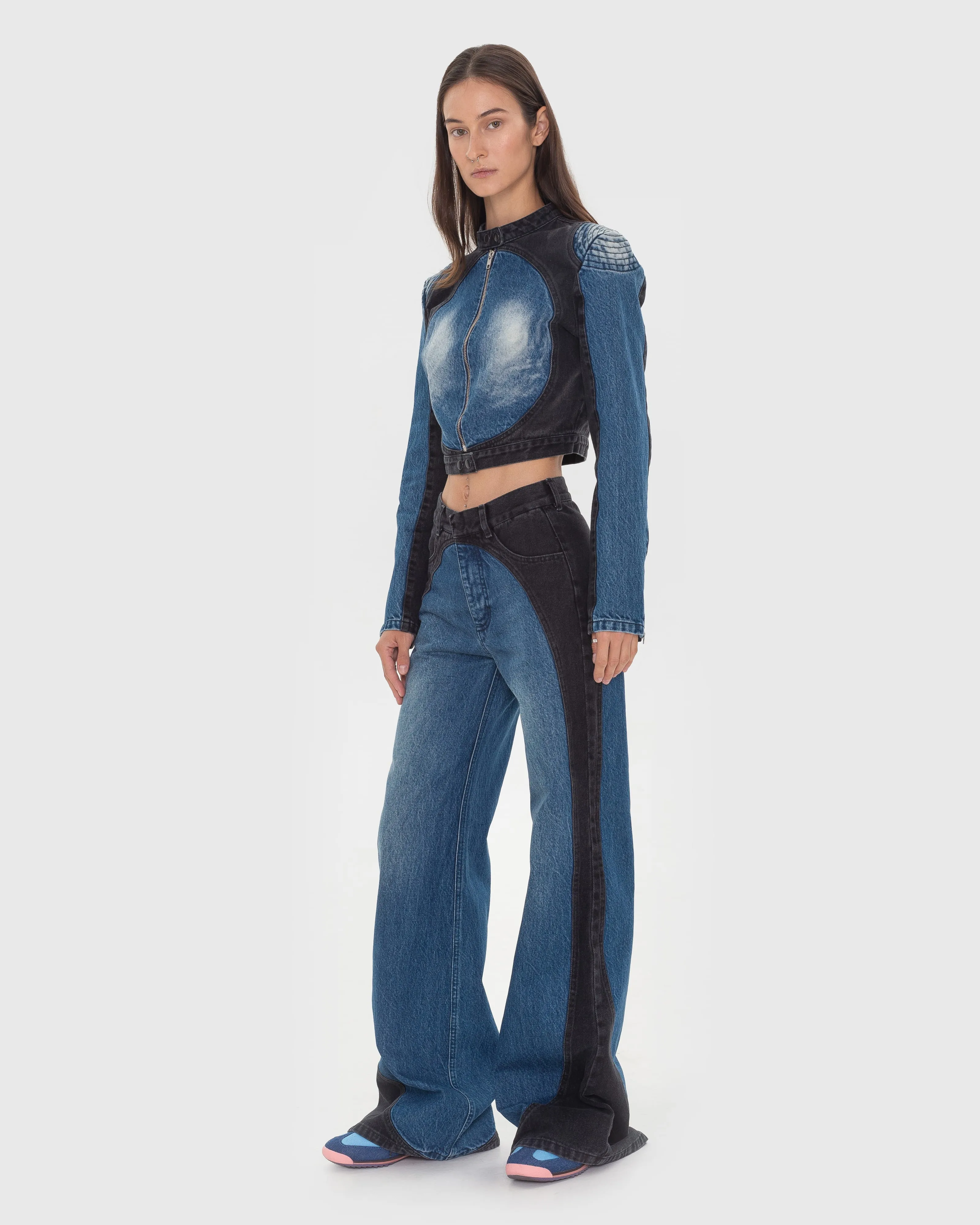 Tarot Jeans with Contrast Oval Details sold by KSENIASCHNAIDER product image thumbnail 2