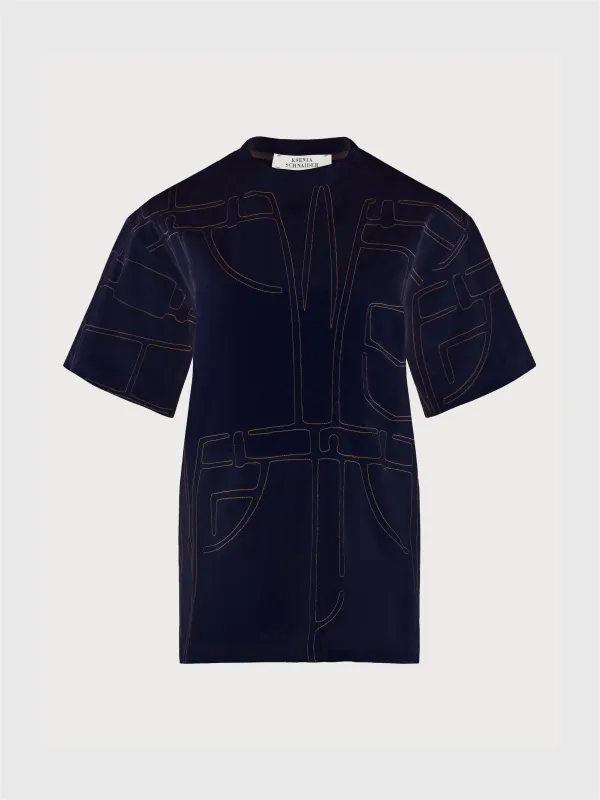 Denim Stitch T-Shirt sold by KSENIASCHNAIDER