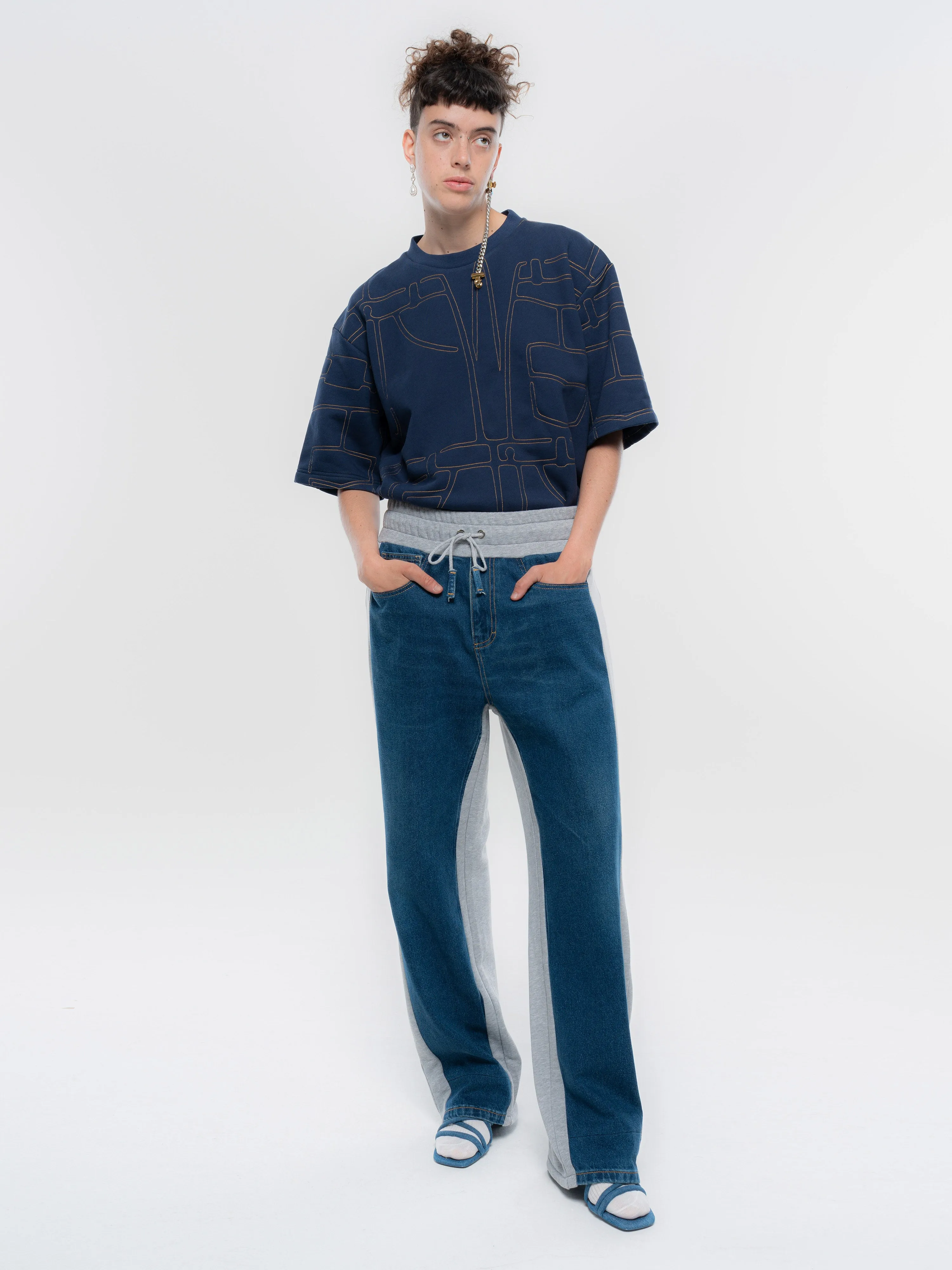 Denim Stitch T-Shirt sold by KSENIASCHNAIDER product image thumbnail 2