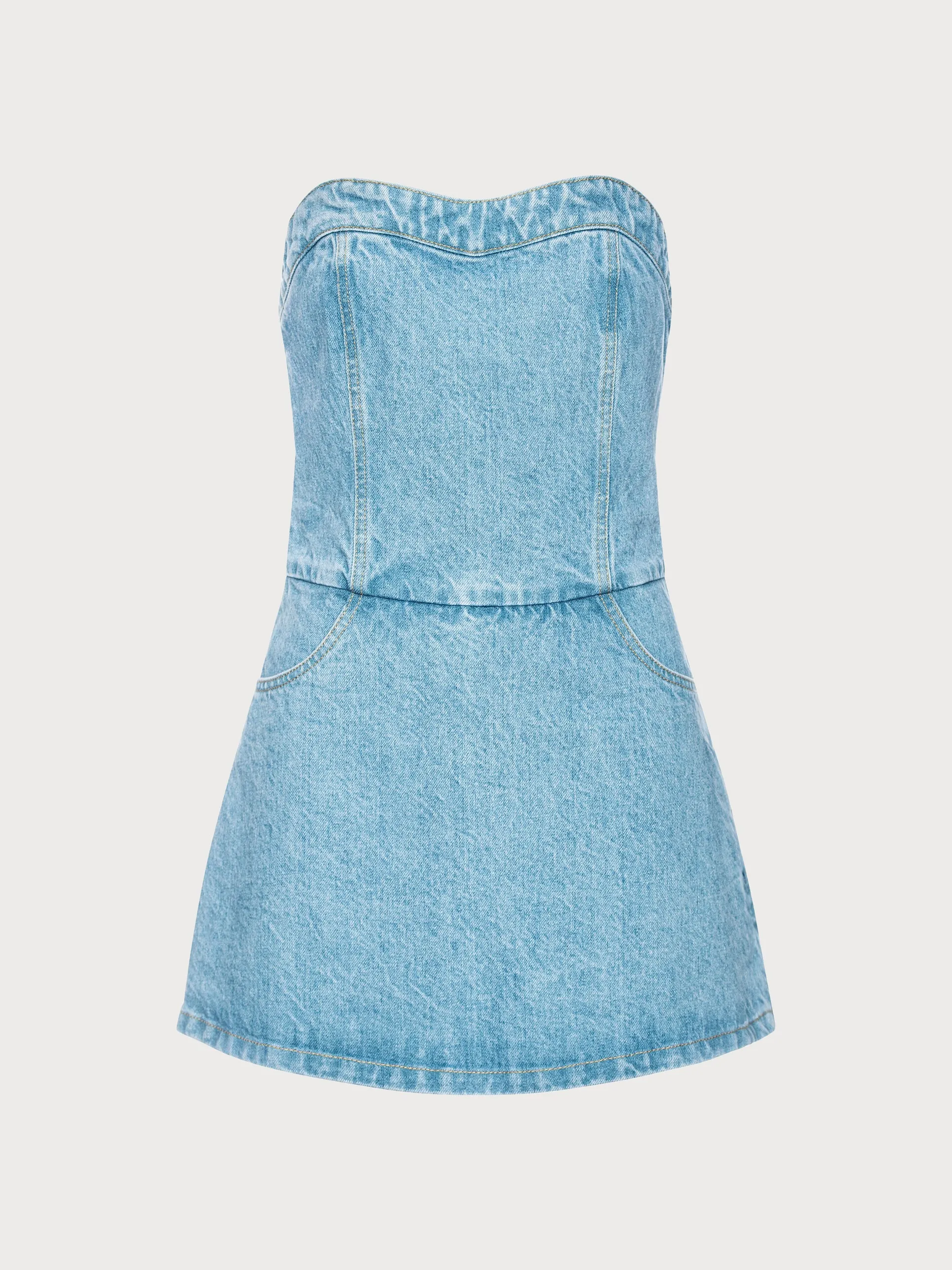 Denim Shortall with Skirt Detail sold by KSENIASCHNAIDER product image thumbnail 5