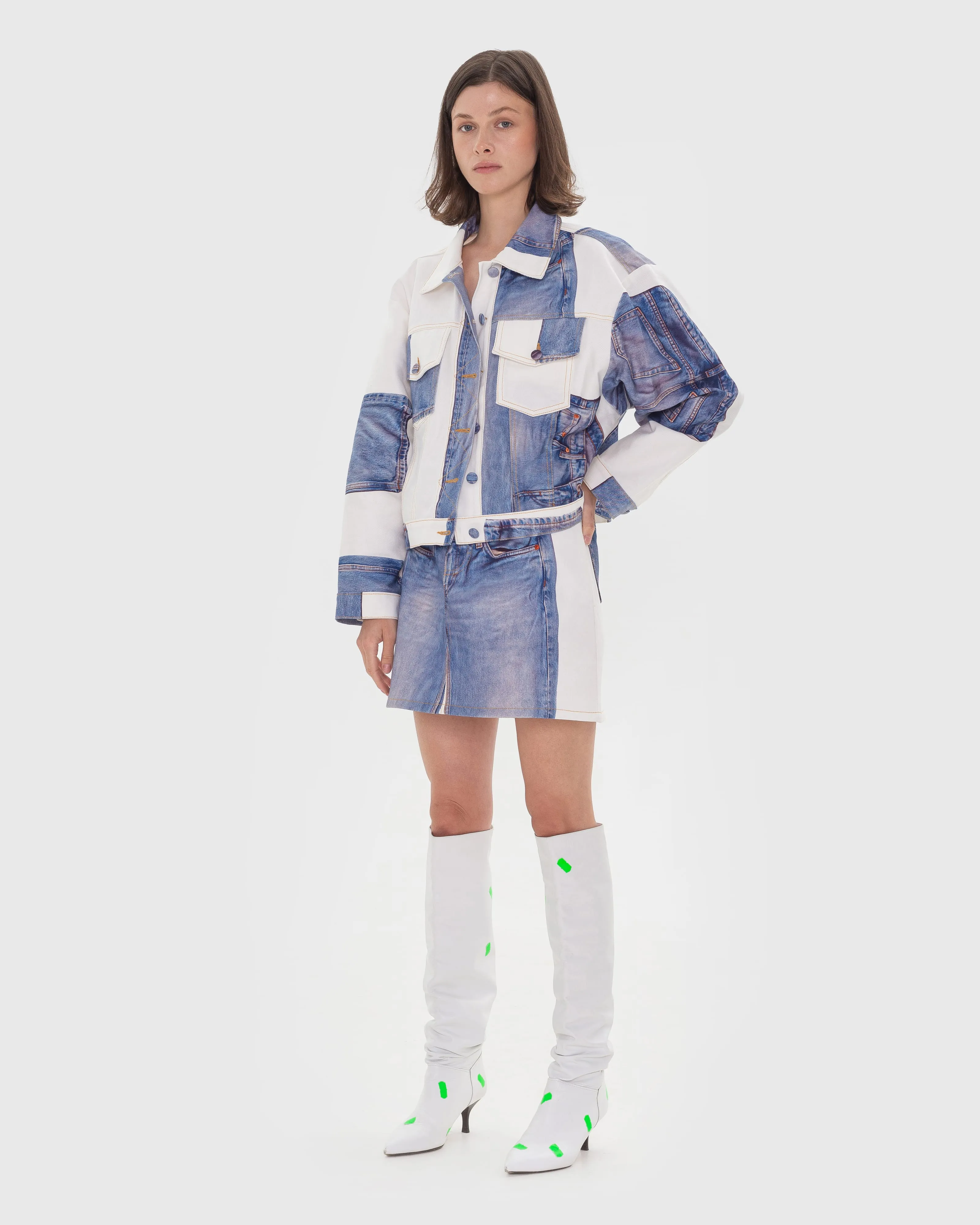 Denim Puzzle Jacket sold by KSENIASCHNAIDER product image thumbnail 2