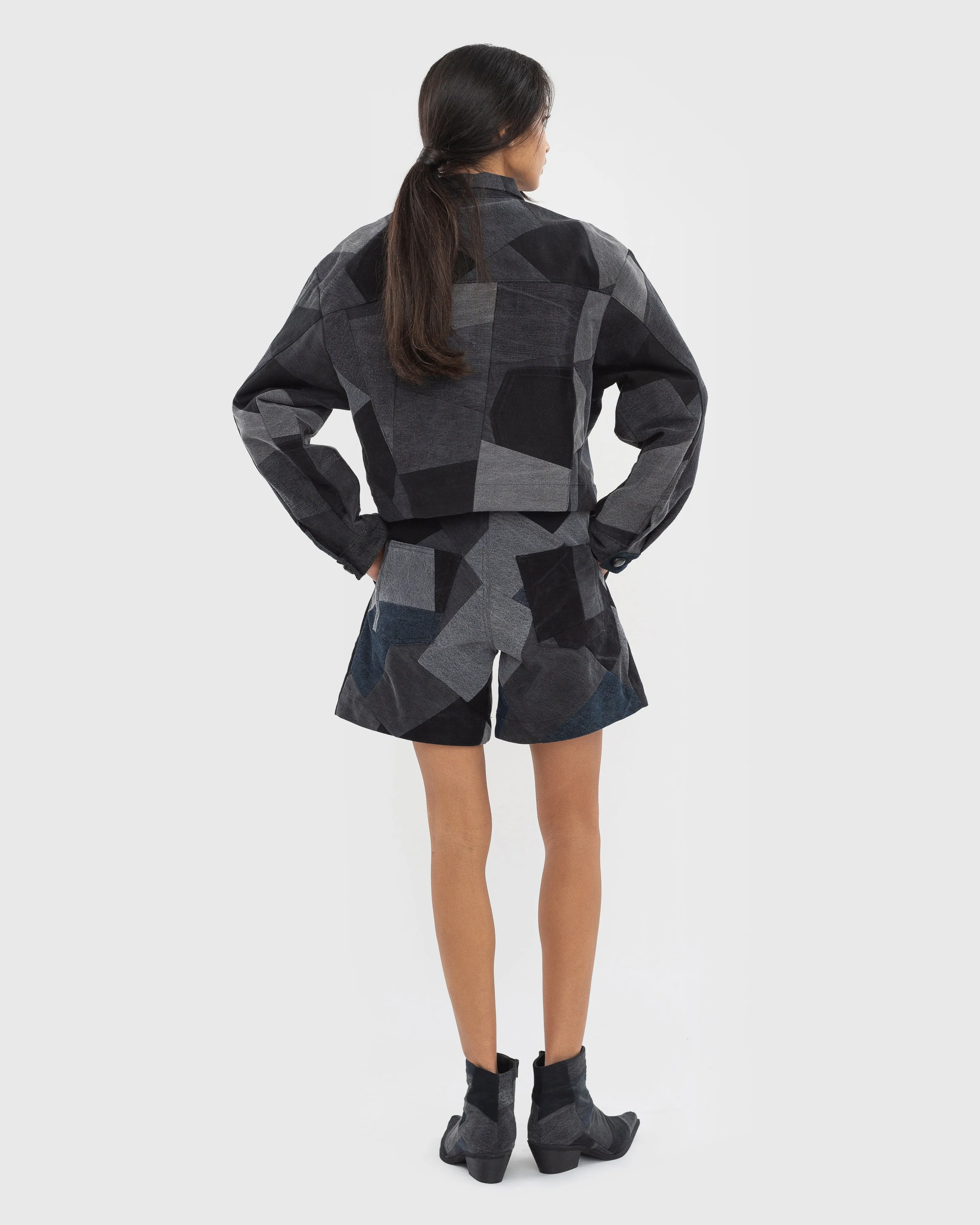 Black Patchwork Jacket sold by KSENIASCHNAIDER product image thumbnail 3