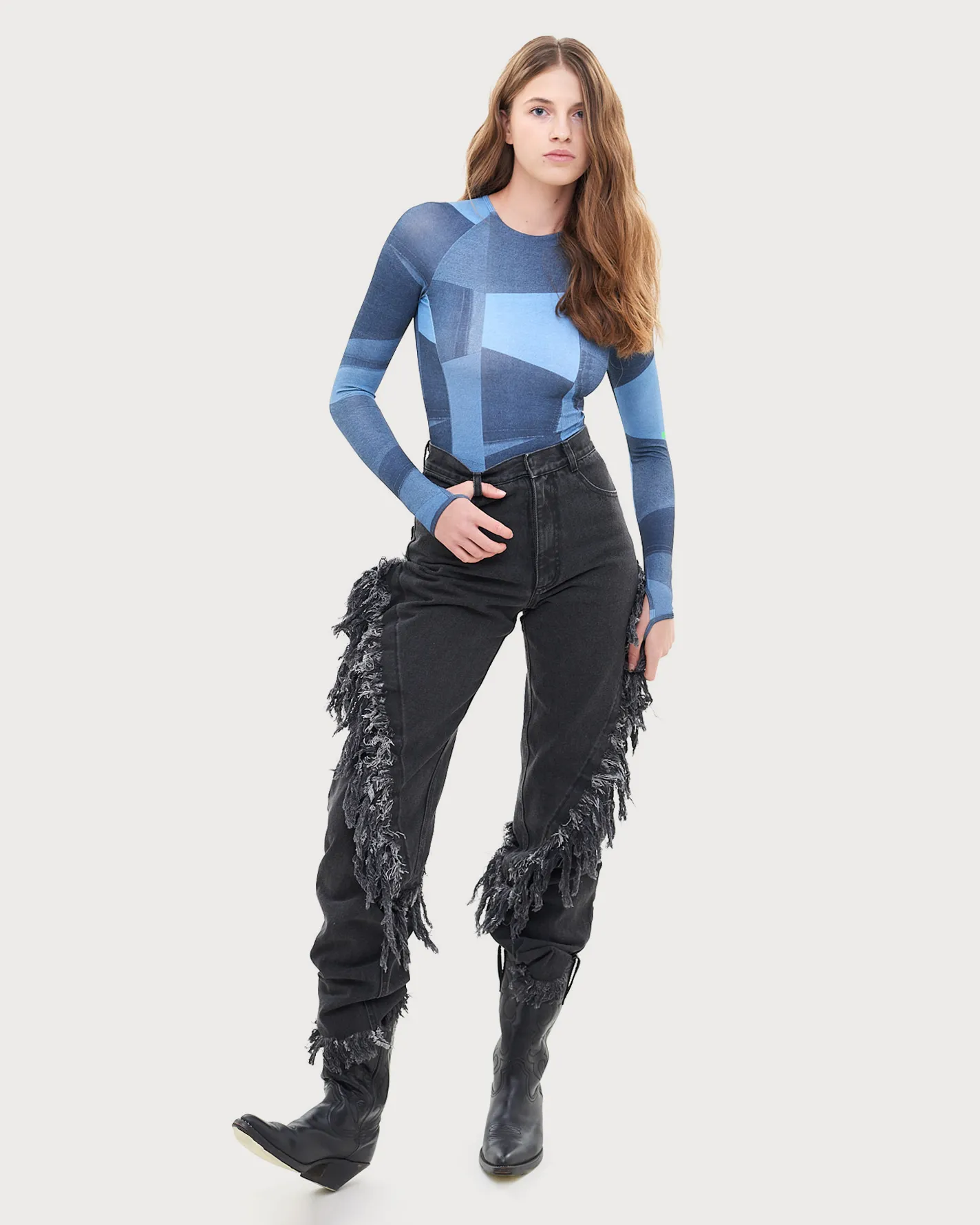 Surf Bodysuit Denim sold by KSENIASCHNAIDER product image thumbnail 5