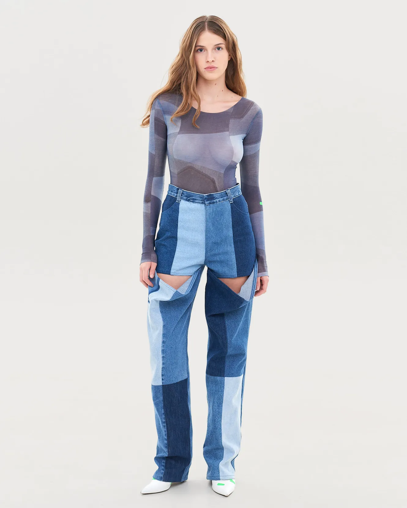 City Bodysuit Denim sold by KSENIASCHNAIDER product image thumbnail 4