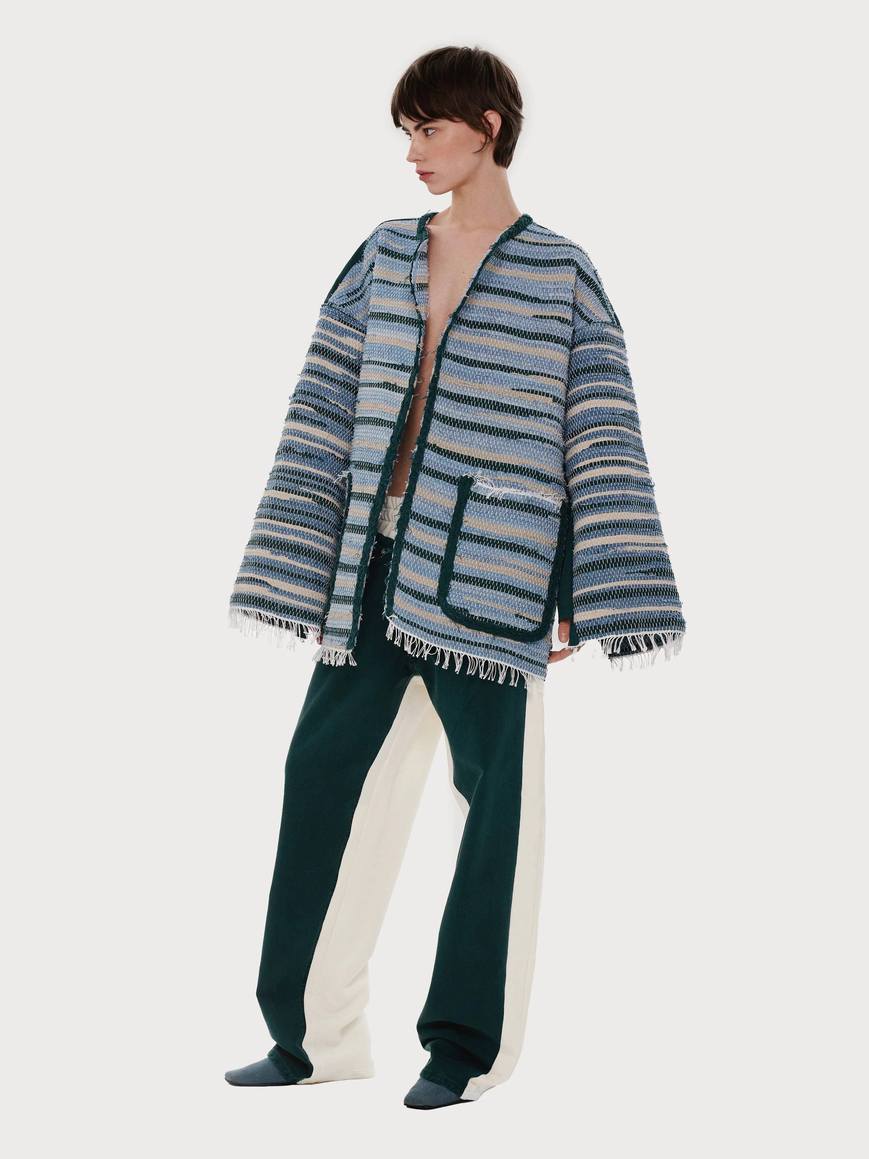 Hand-crafted Zero Waste Poncho sold by KSENIASCHNAIDER product image thumbnail 2