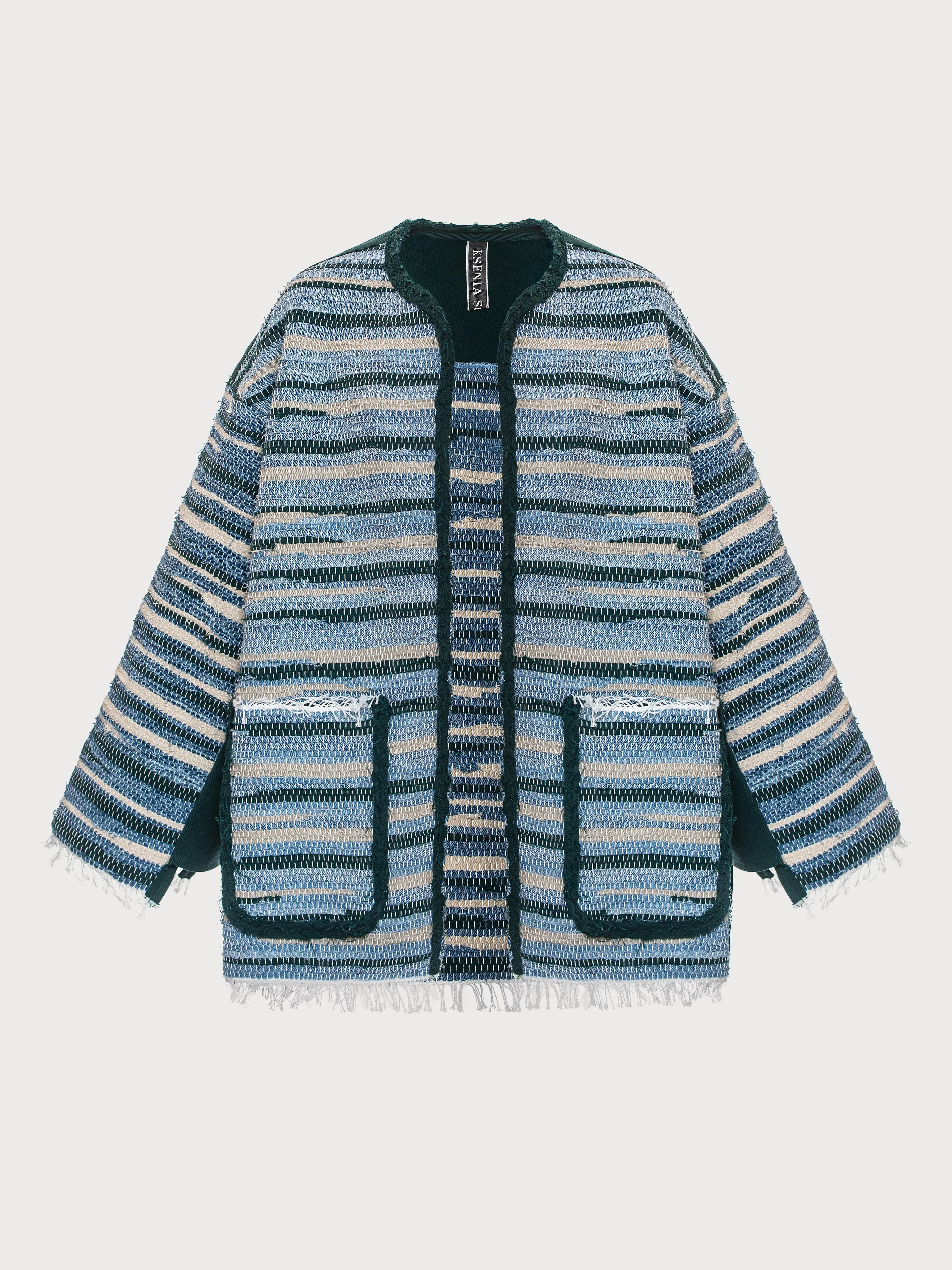 Hand-crafted Zero Waste Poncho sold by KSENIASCHNAIDER product image thumbnail 3