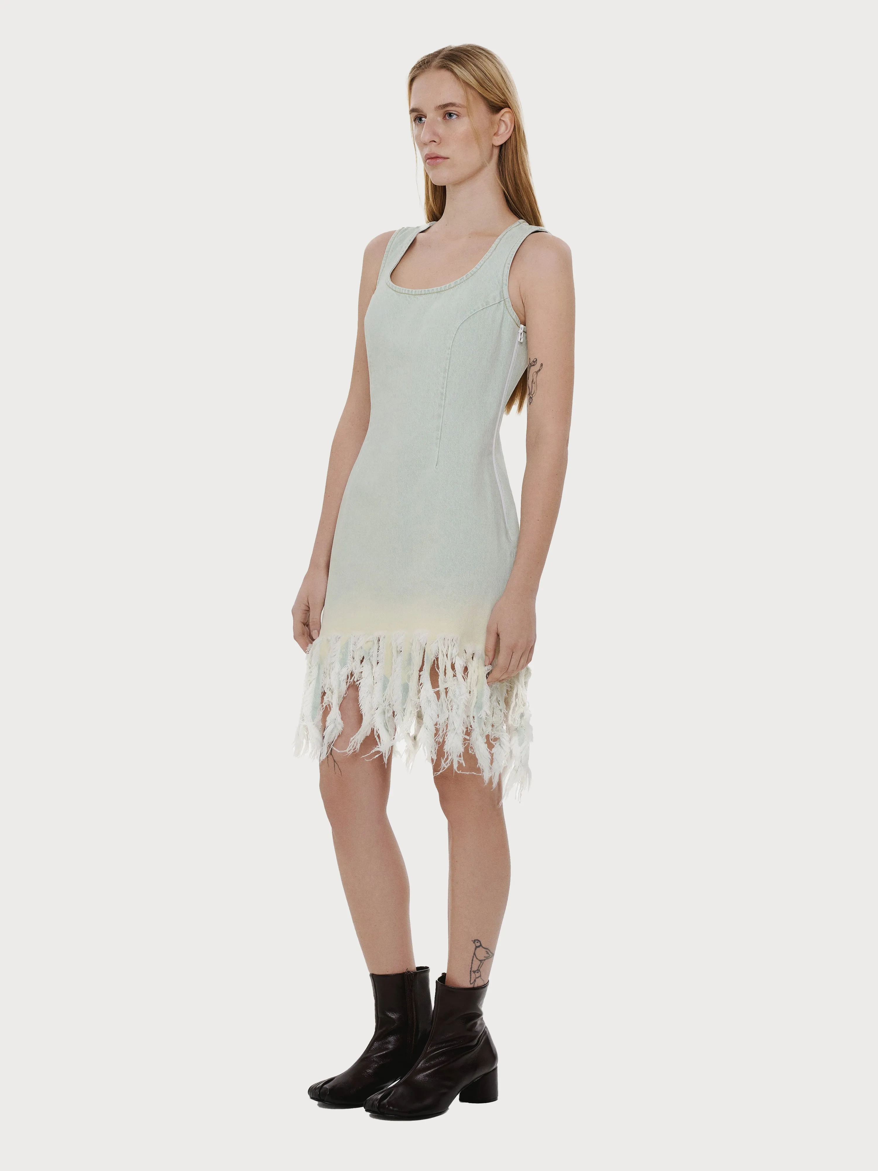 Denim Medusa Dress with Vintage Effect sold by KSENIASCHNAIDER product image thumbnail 2